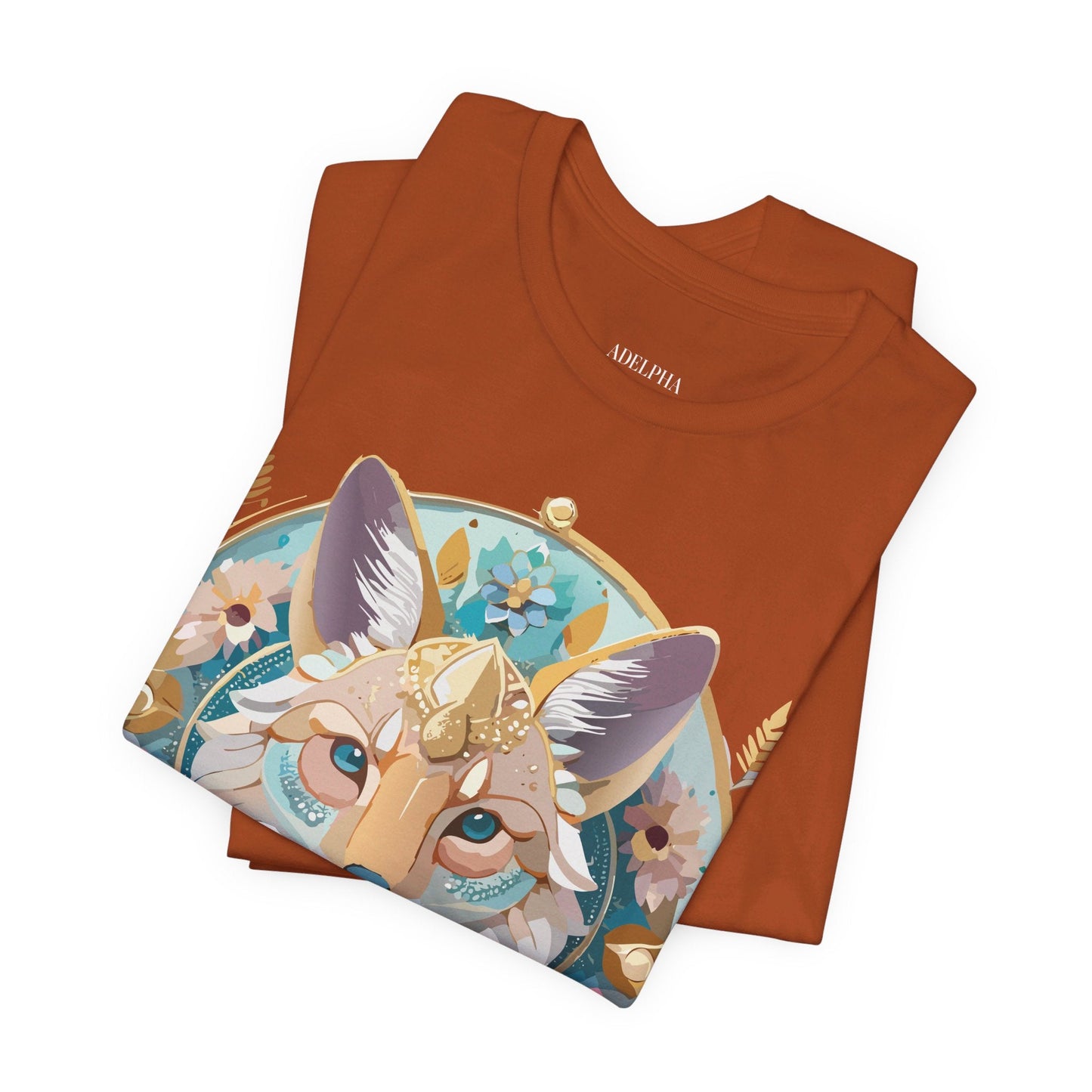 Adelpha Vintage Inspired Graphic Tee Medallion Art Unisex Short Sleeve Shirt Premium