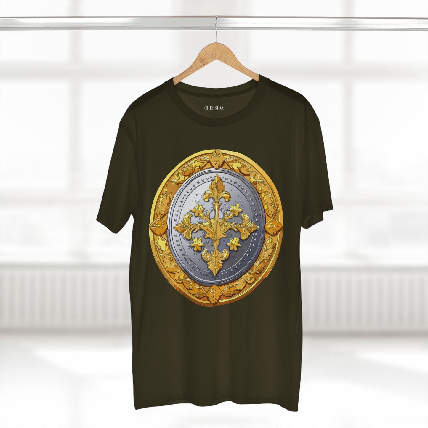 Antique Gold Coin Graphic Design T-Shirt Unisex 100 Cotton With Golden Print Artwork Tee 21