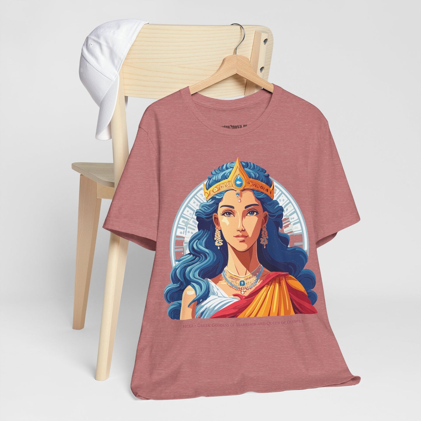 Hera Goddess Shirt Unisex Graphic Cotton Tee With Original Retro2Nova Artwork Soft Vintage Inspired