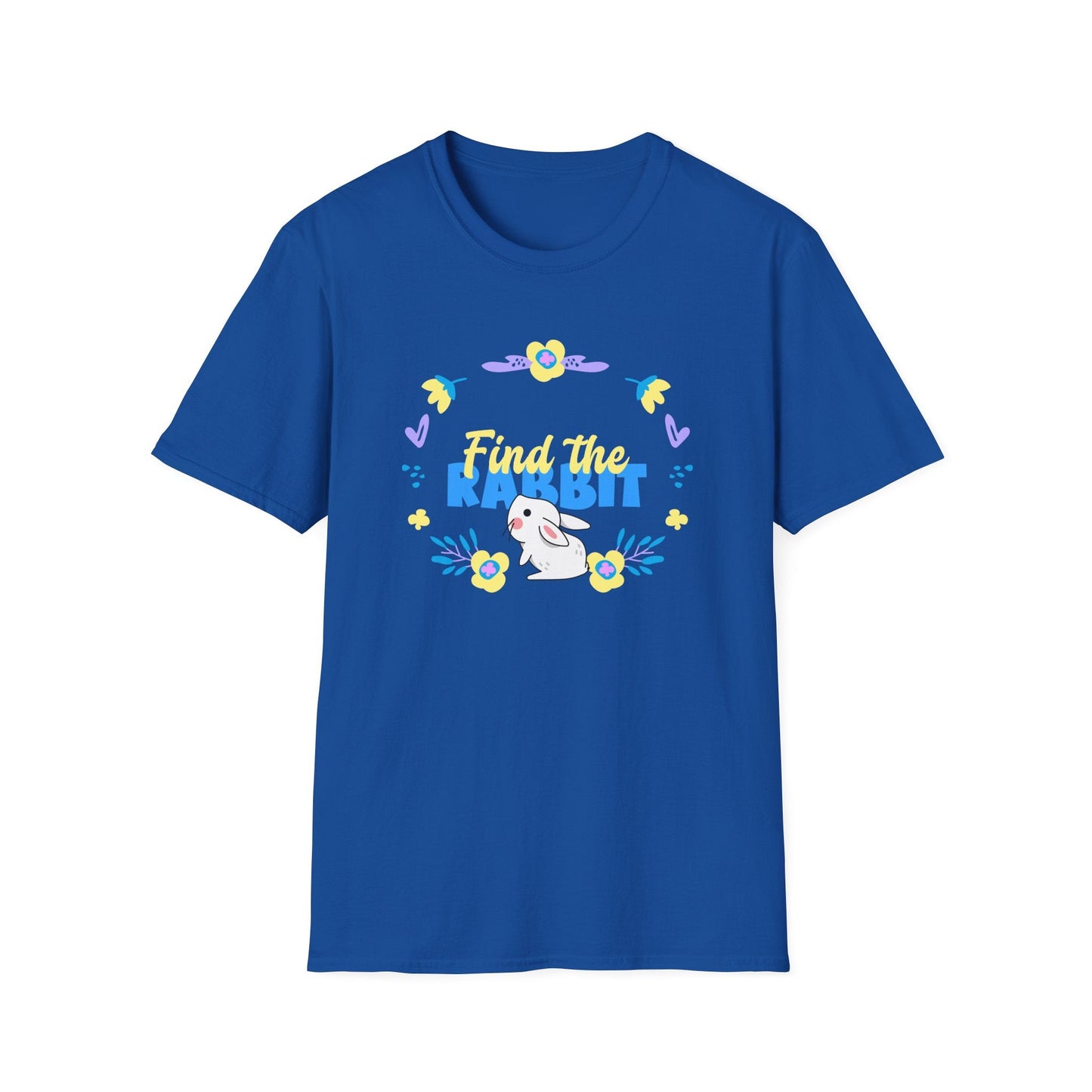 Easter Bunny T Shirt Unisex Gildan Softstyle 64000 Breathable Cotton Easter Design