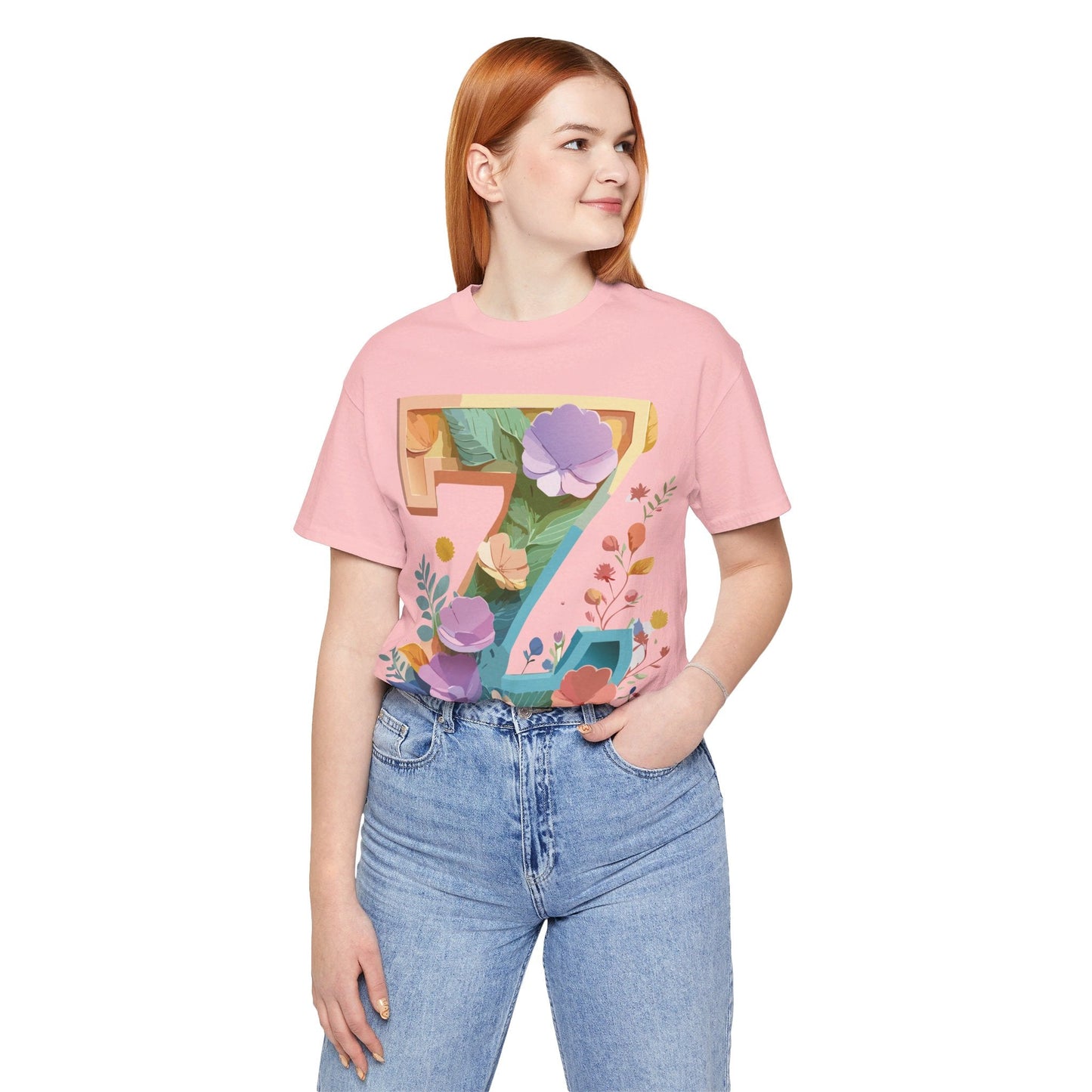 Unisex Letter Z Graphic Tee Premium by Adelpha Vintage Inspired Art Short Sleeve Shirt