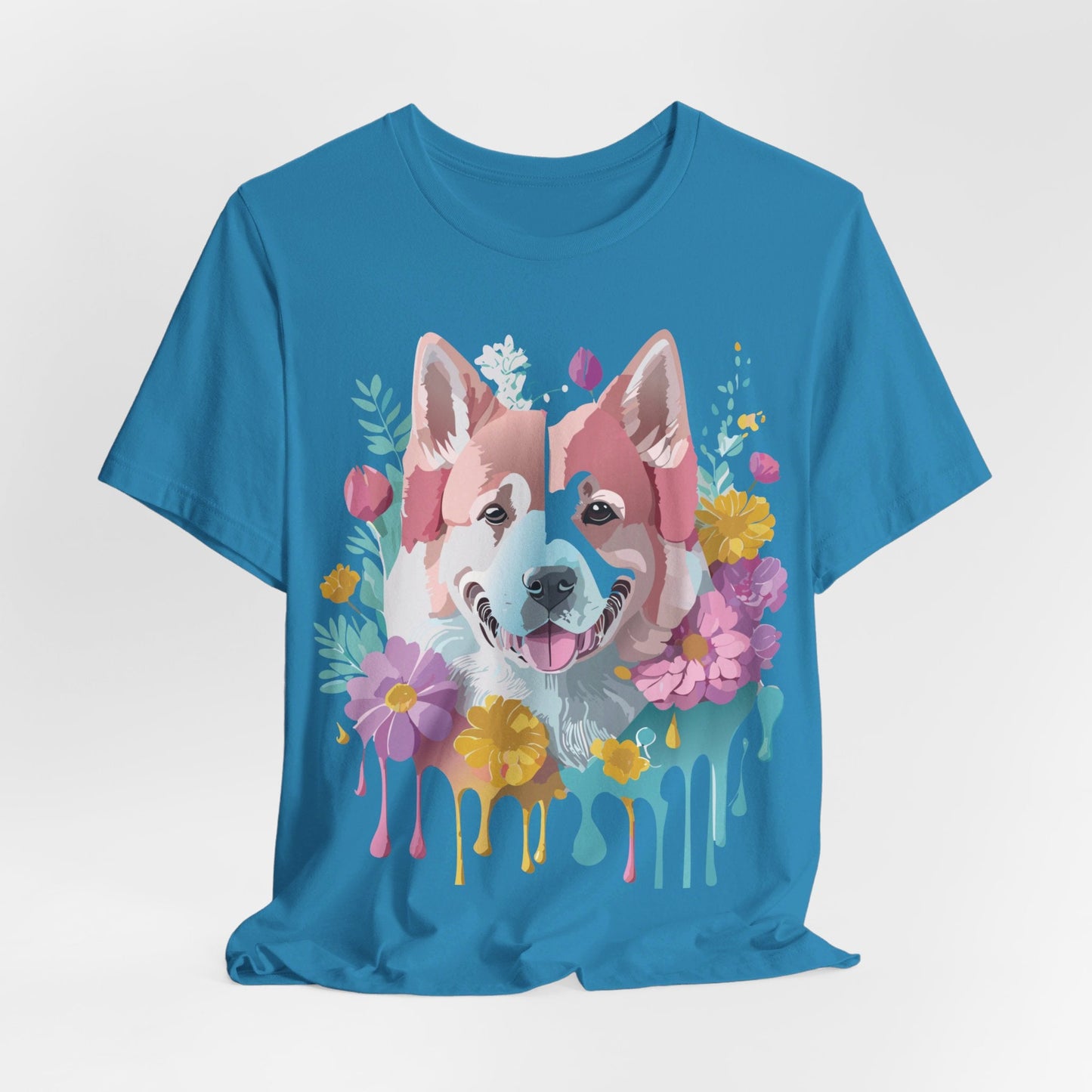 Dog Shirt Graphic Tee Unisex Short Sleeve Adelpha Art Design Vintage Inspired Artwork Edition