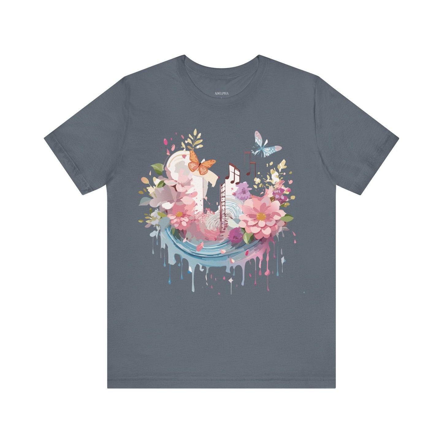 Adelpha Vintage Inspired Graphic T Shirt Unisex Short Sleeve Art Tee Premium Quality