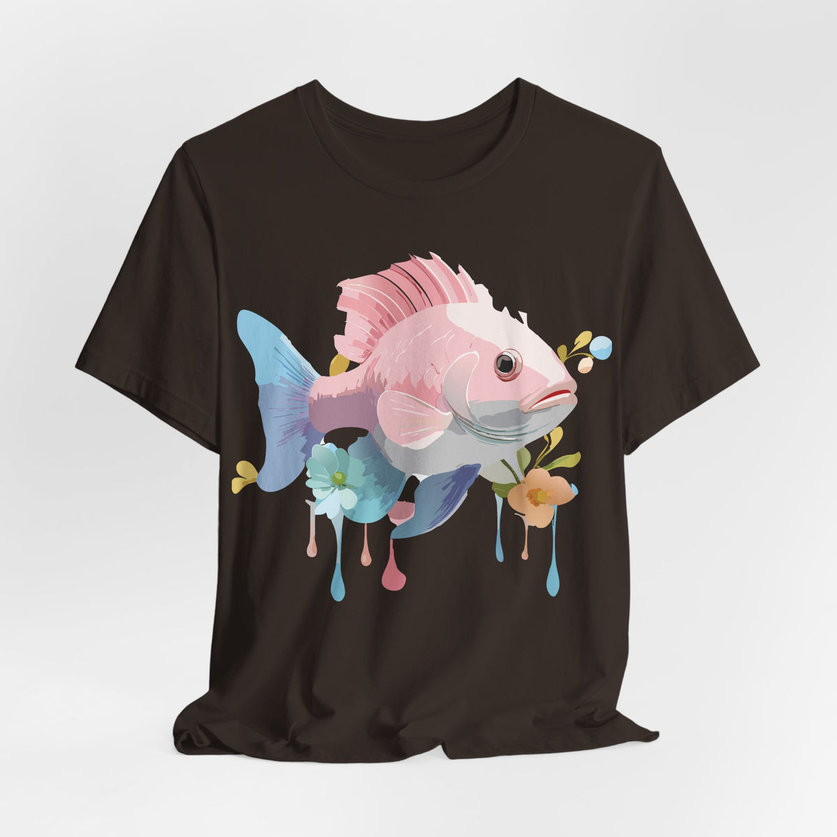 Fish Graphic Design Tee Bella+Canvas Unisex 100 Cotton Tee Shirt a107