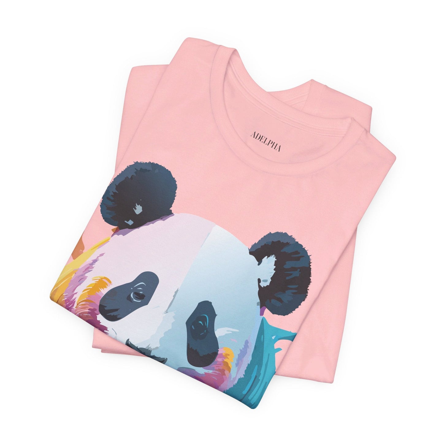 Panda Shirt Unisex Graphic Tee Vintage Inspired Artwork By Adelpha Jersey Short Sleeve