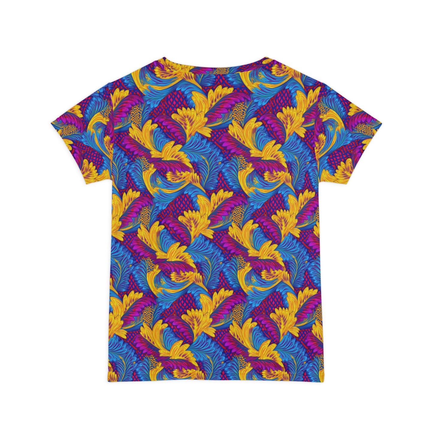 Women Poly Span T-Shirt with Floral Print
