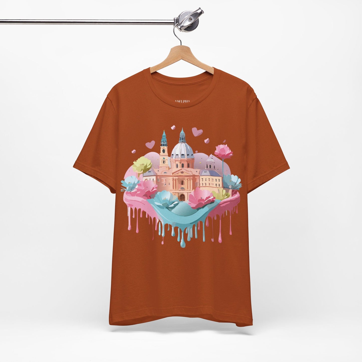 Prague Tourist Graphic Tee By Adelpha Unisex Vintage Inspired Art Shirt Original Artwork
