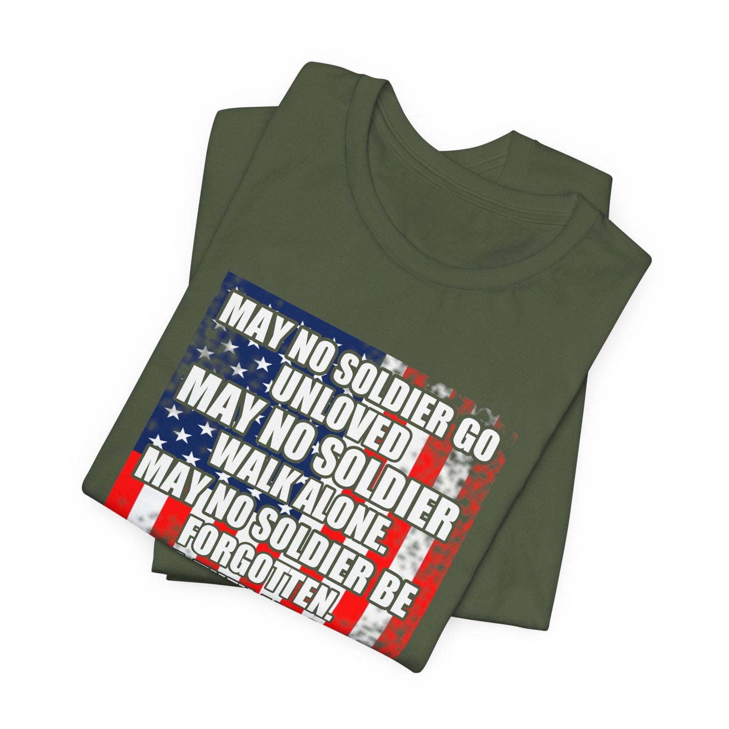 Army Veteran Patriotic Graphic Design Unisex Cotton T-Shirt v49