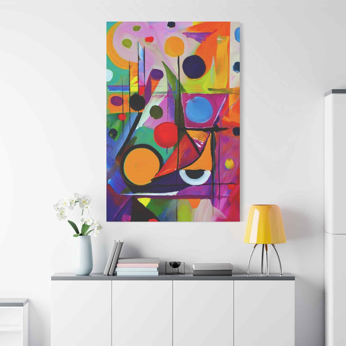 Abstract Painting Print Canvas 20x24,20x30,24x30, 24x32,24x36,30x40, 32x48,36x48,40x60 Pine-Wood Inner Frame ABS-15