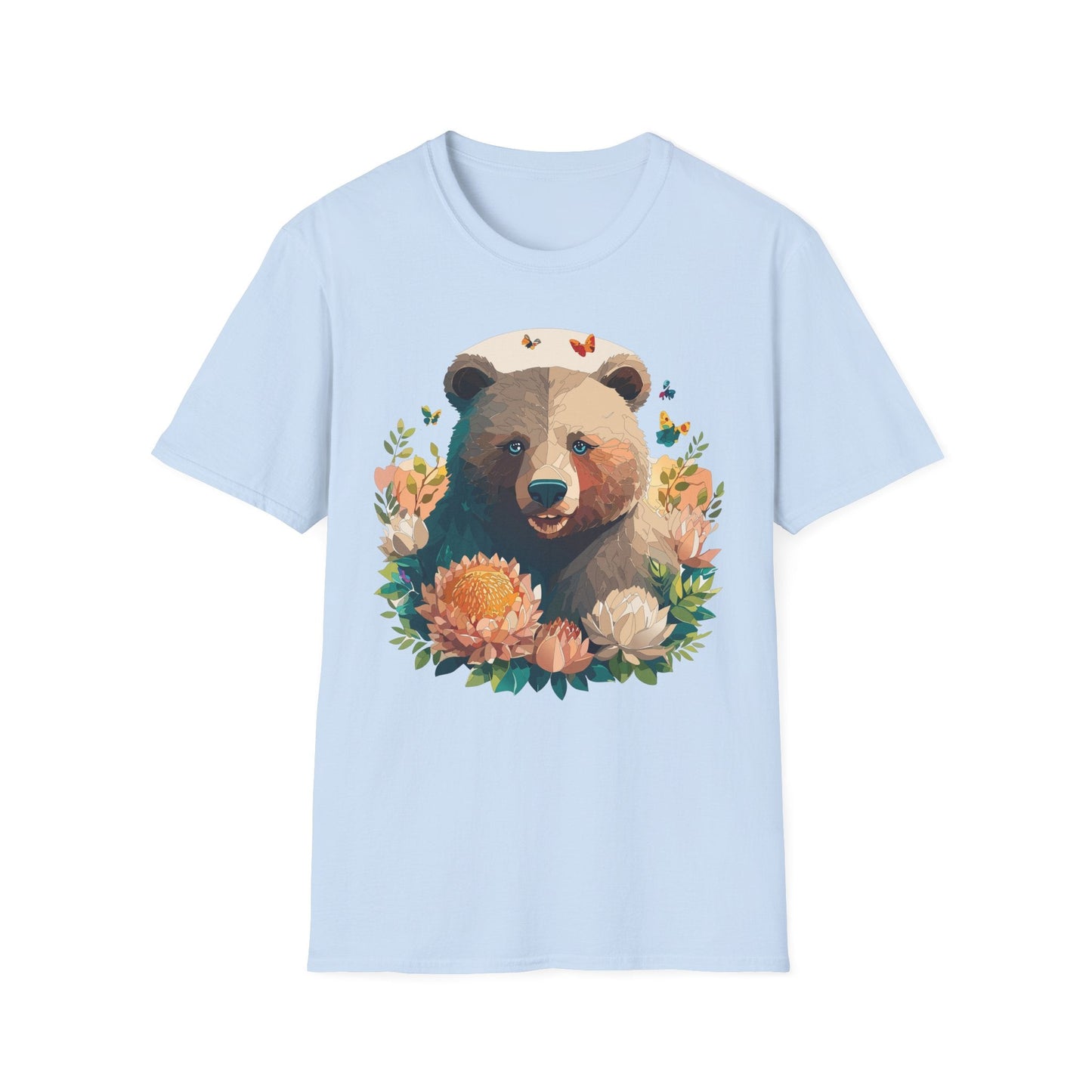 Bear T Shirt Unisex Teddy Bear Shirt Softstyle 100 Percent Ring Spun Cotton Tee Essentials