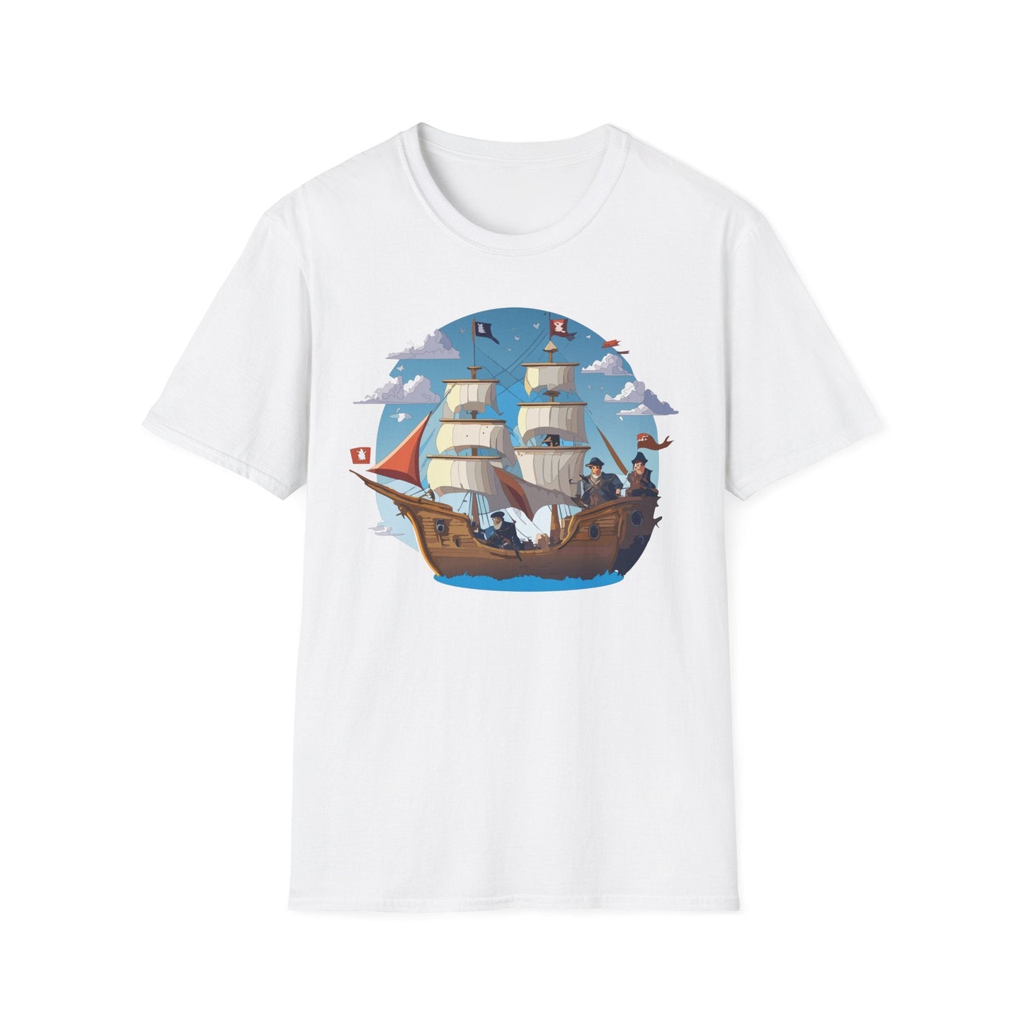 Ship T Shirts Frigate Vessel Tee Unisex Gildan Softstyle 64000 100 Percent Cotton