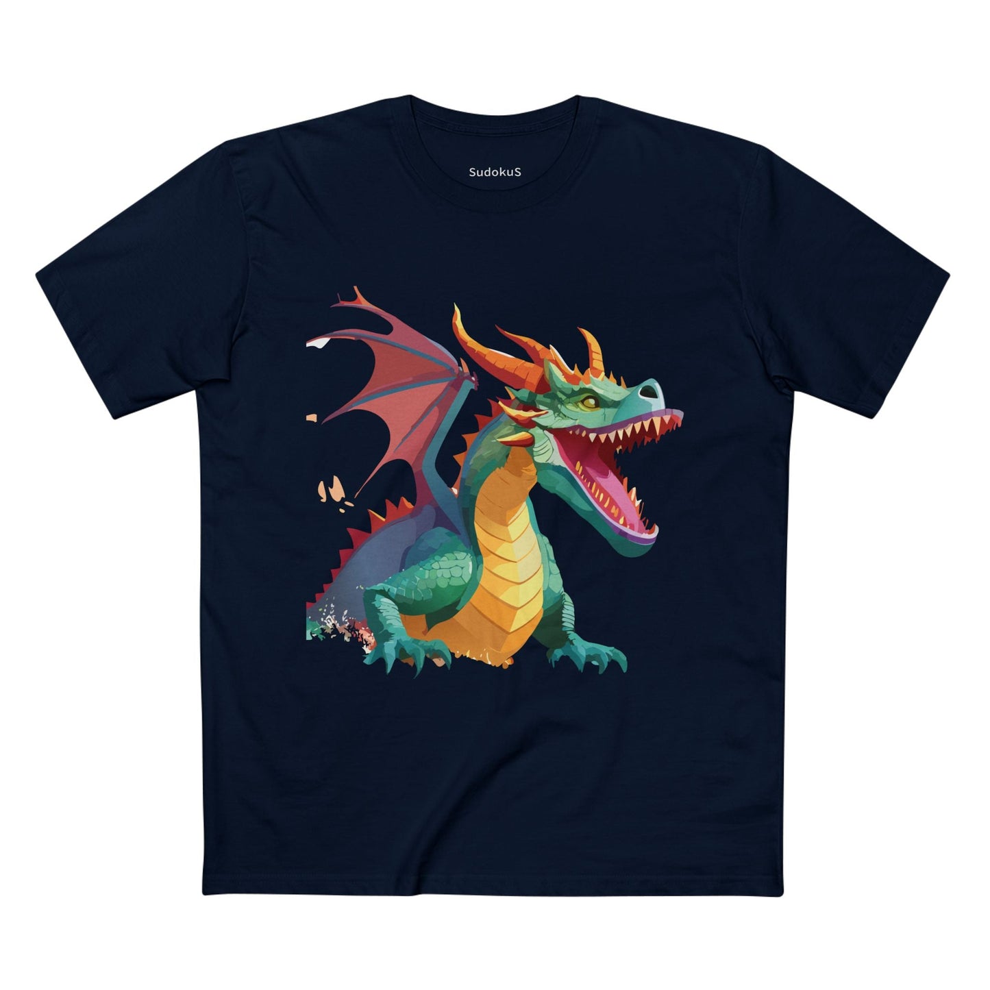 Dragon Graphic Unisex 100 Cotton Staple Tee 3