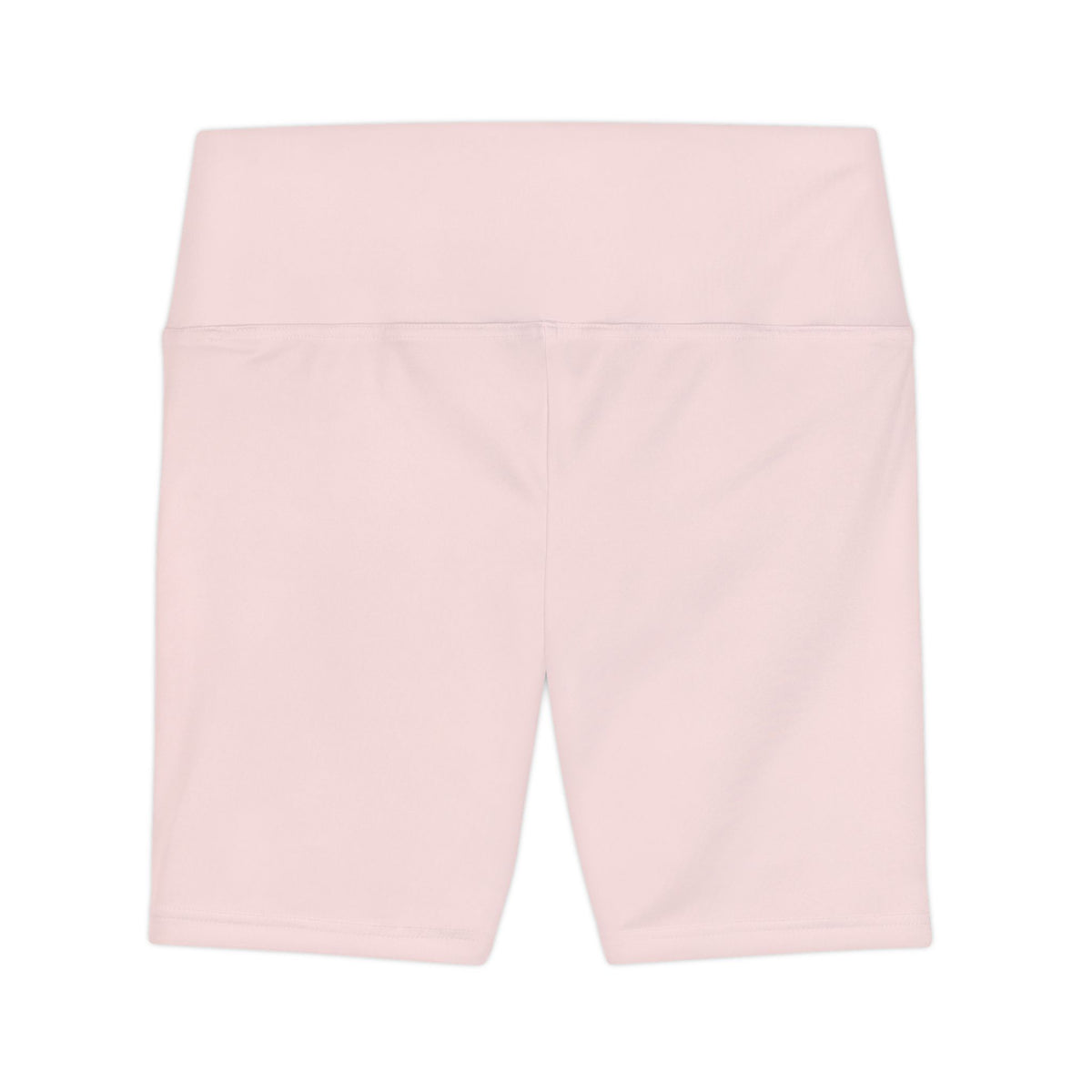 Misty Rose High-Waist Pink Workout Shorts — Women’s Biker Activewear
