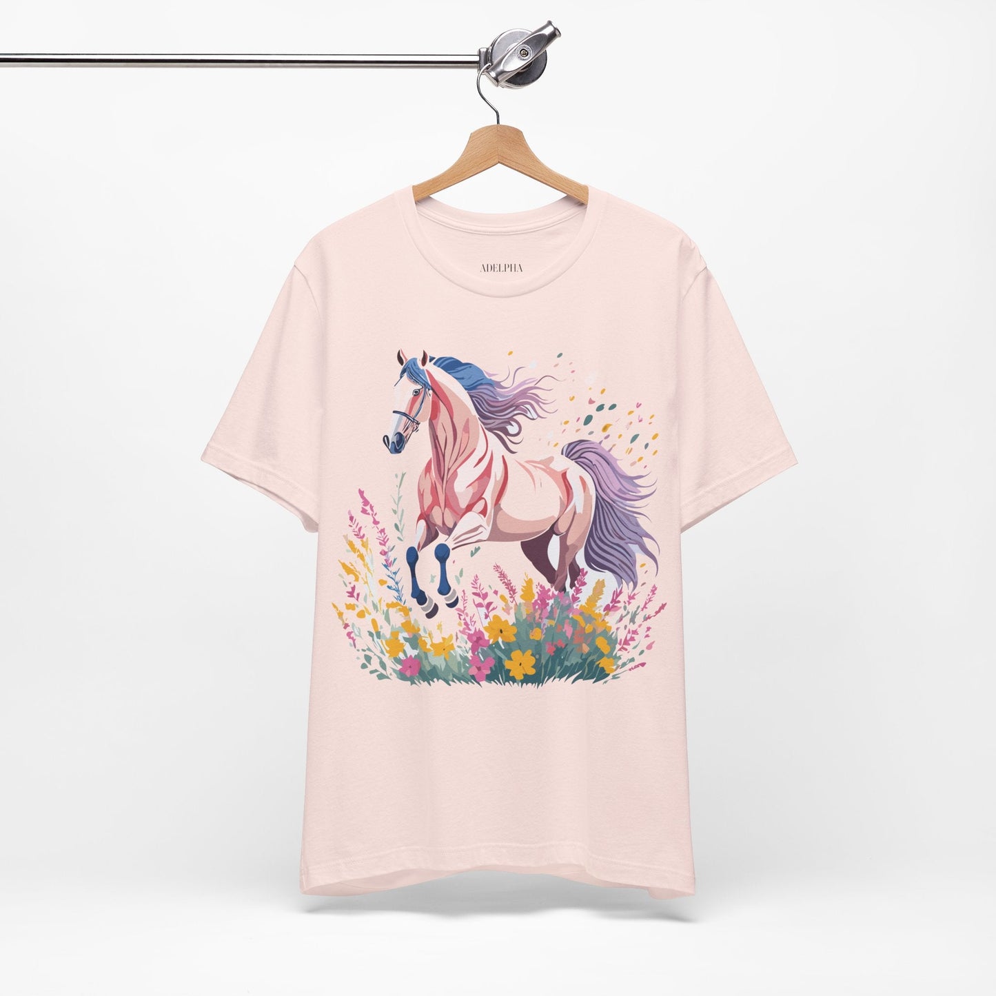 Horse Graphic Unisex 100 Cotton Vintage Animal Art T-Shirt 7