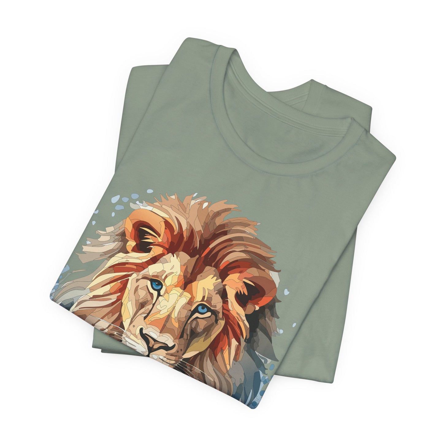 Lion Shirt, Animal Shirt, T-Shirt with Lion, Art Design Tee, Animal Tees, Safari T-Shirt 12