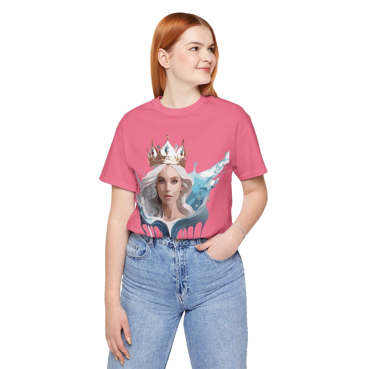 Queen Graphic T Shirt By Adelpha Unisex Jersey Short Sleeve Vintage Inspired Art Tee