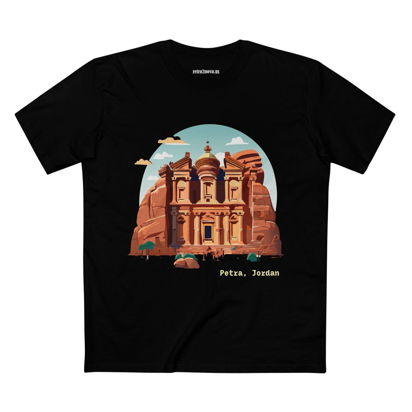 Petra Travel Shirt Unisex Premium Cotton Tee With Original Art Design For Tourists TT22