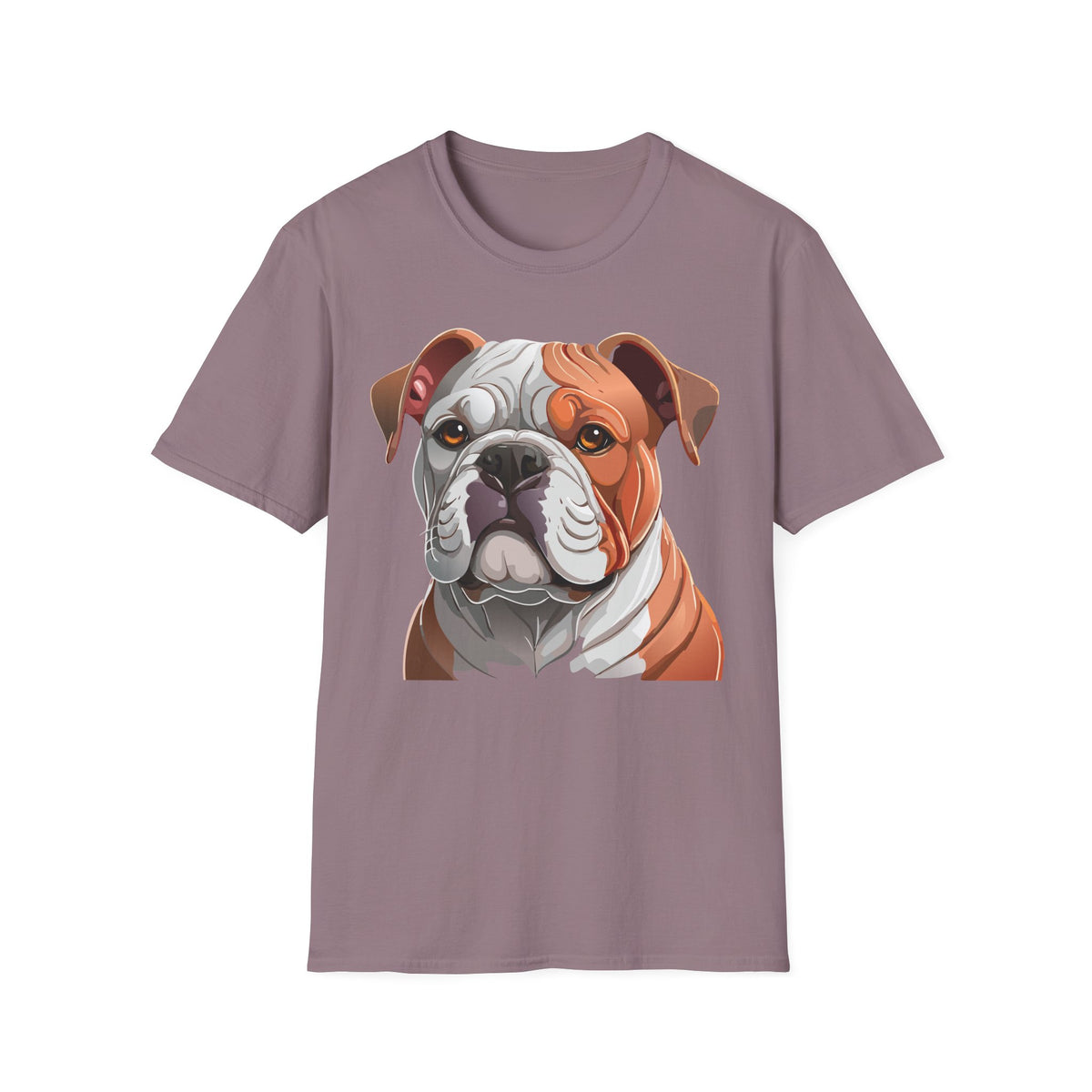 Bulldog Face T-Shirt | English Bulldog Illustration