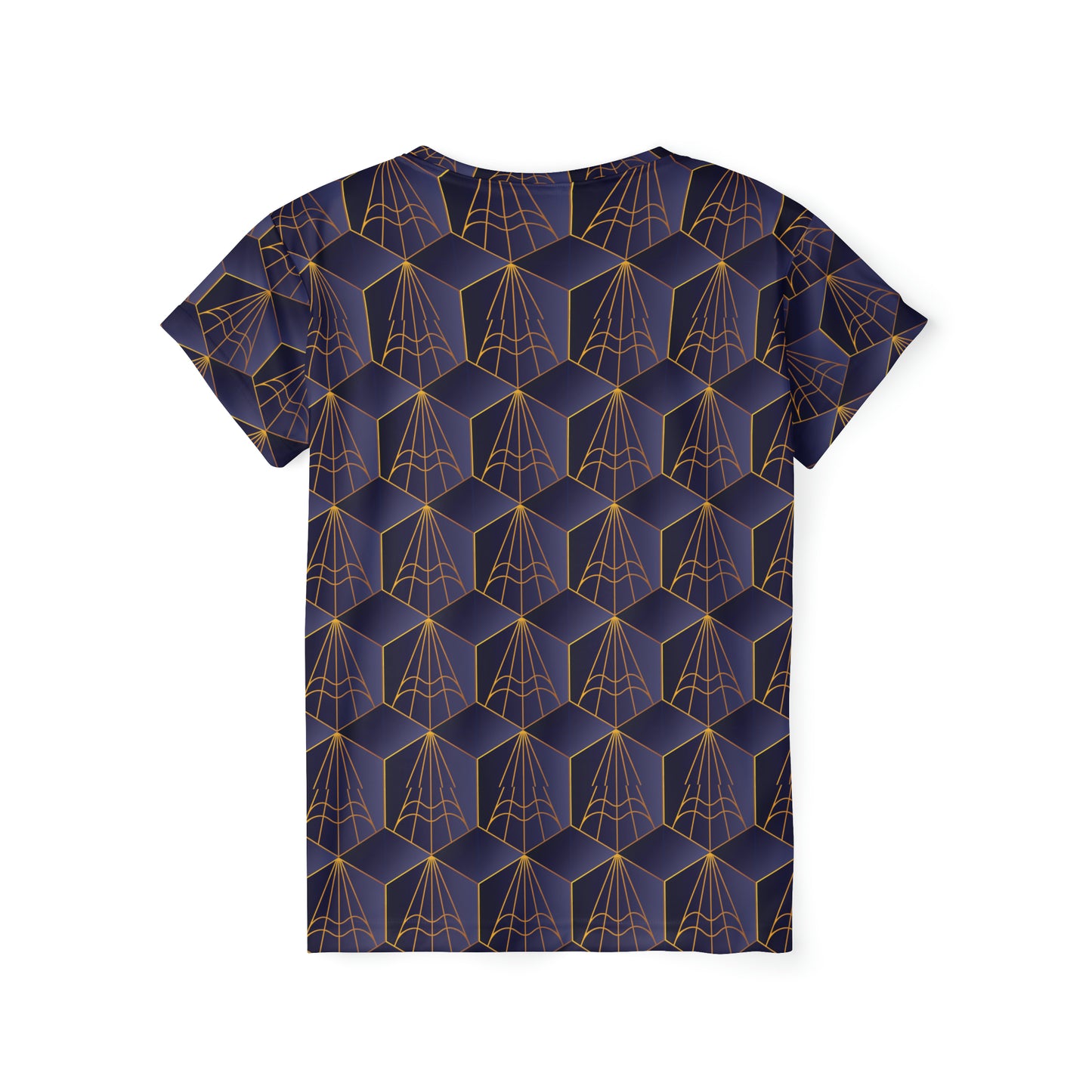 Poly Jersey Tee Shirt with abstract prints