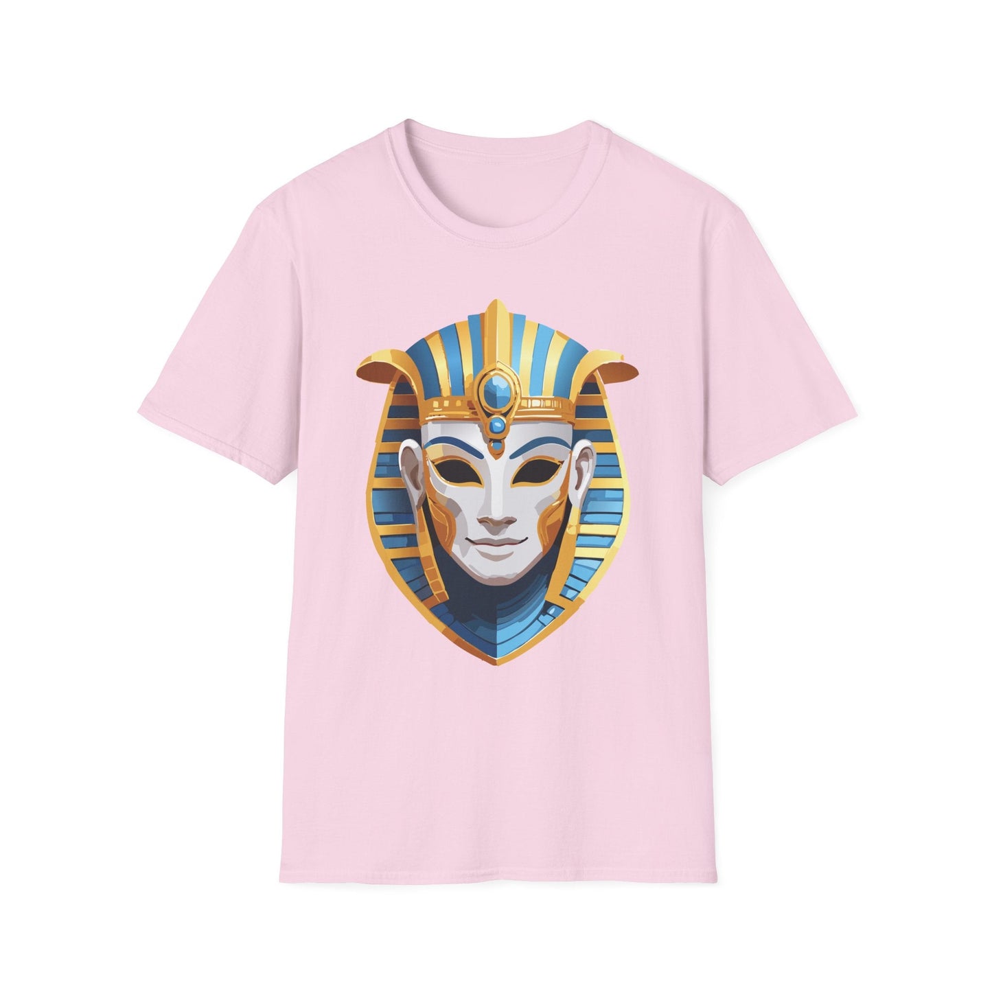 Mask Tee Shirt Unisex Gildan Softstyle 64000 Cotton Tee With Masquerade Design Artwork