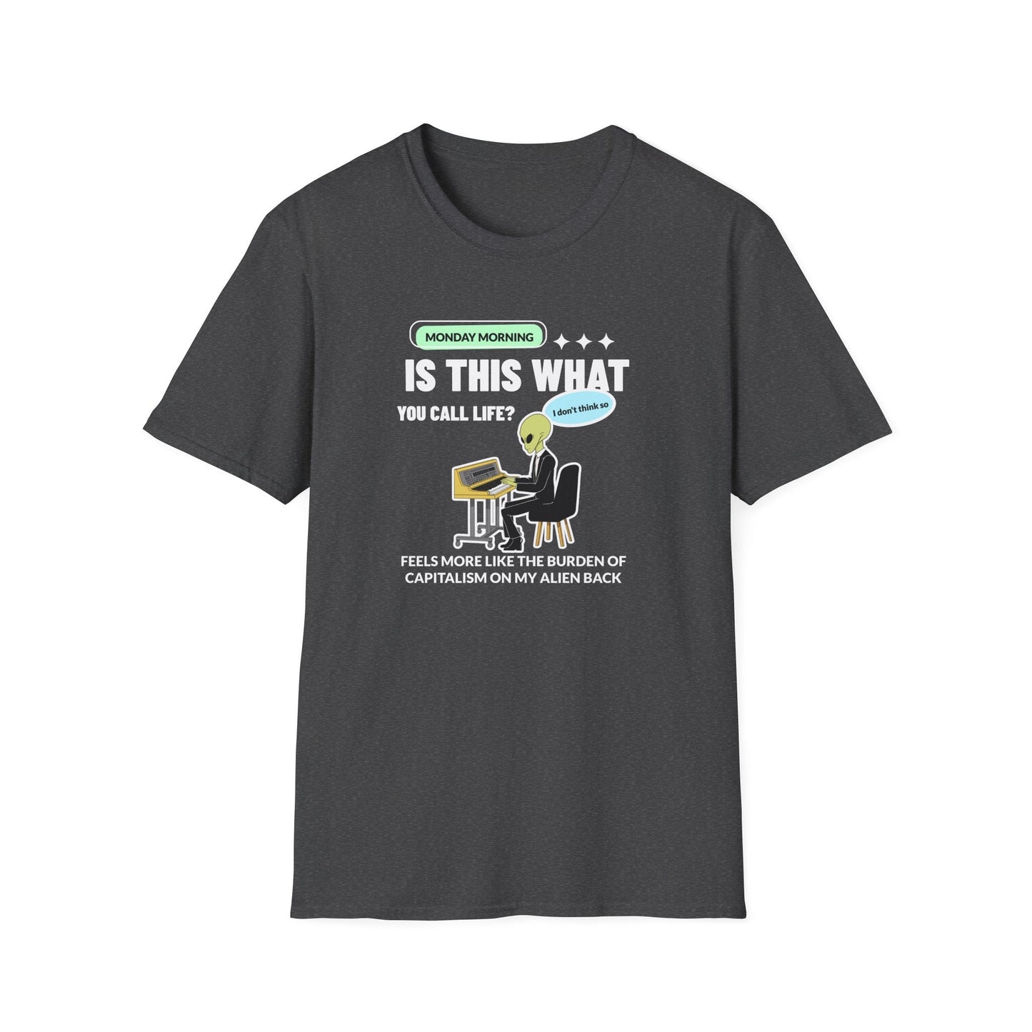 Alien Office Worker T-Shirt Unisex Cotton