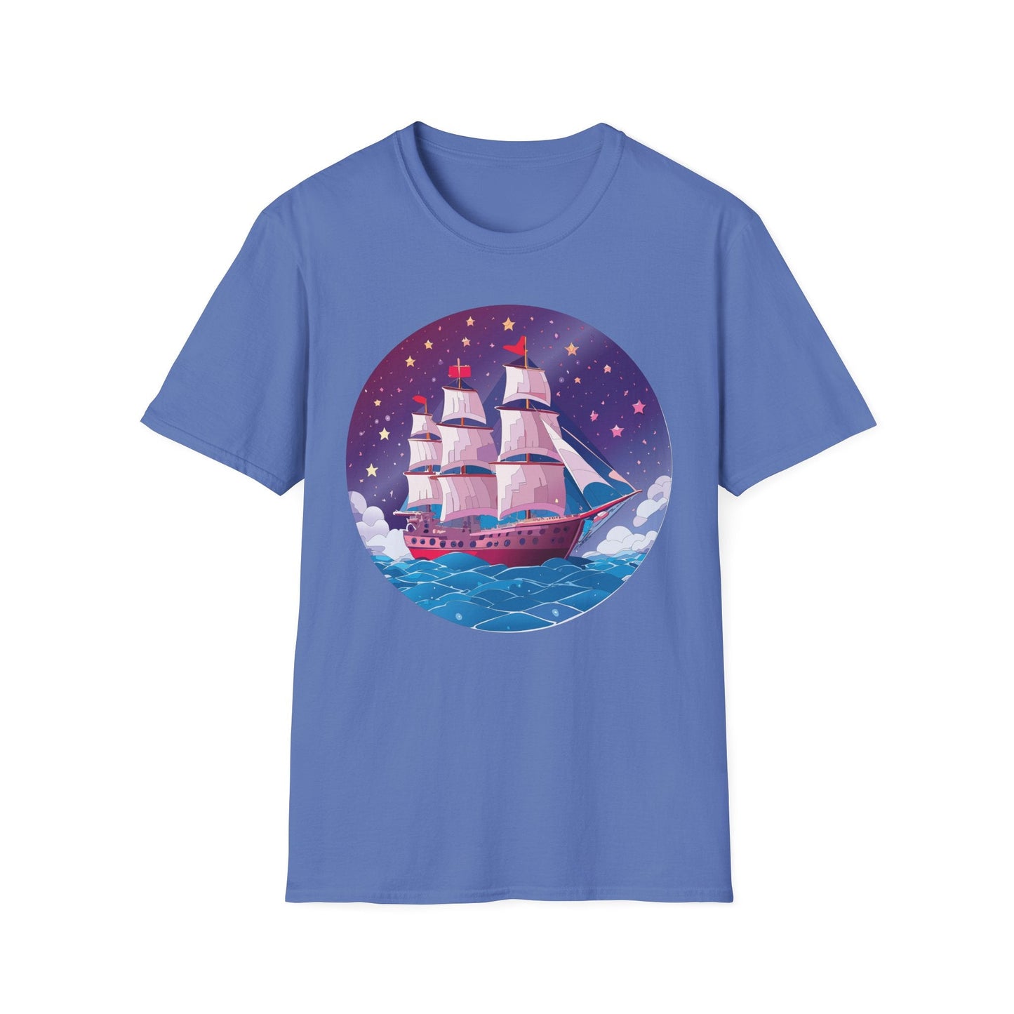 Ship T Shirts Frigate Vessel Tee Unisex Softstyle 64000 Gildan Ring Spun Cotton T Shirt