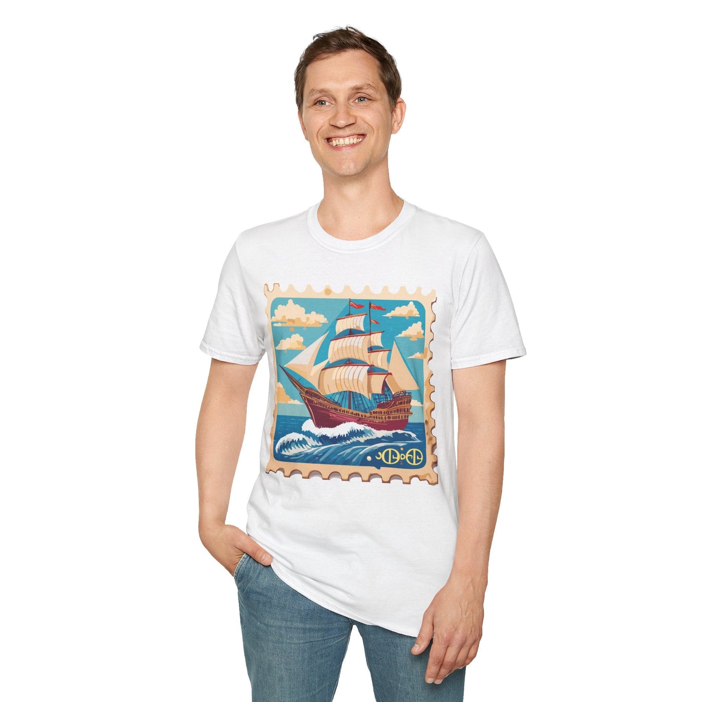 Ship T Shirts Frigate Vessel Tee Unisex Softstyle Gildan 64000 100 Percent Cotton
