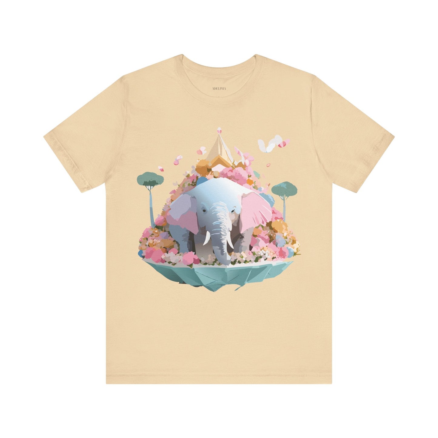 Elephant Graphic Unisex 100 Cotton Jersey Vintage Art Design Tee 19