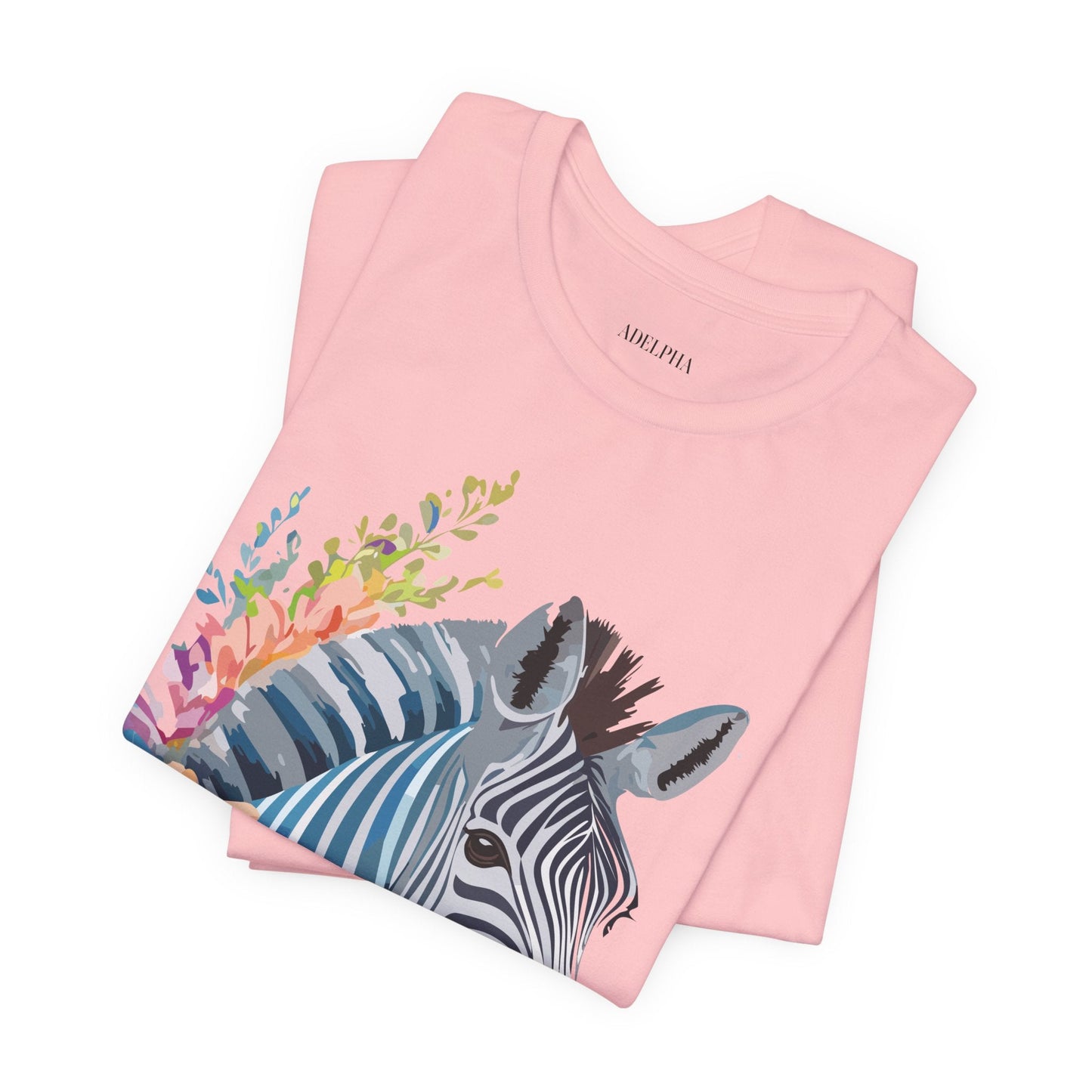 Zebra Graphic Unisex 100 Cotton Vintage Animal Art T-Shirt 2