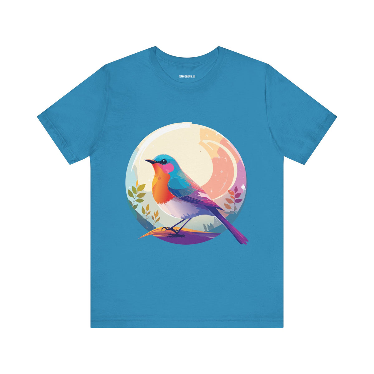 Bird Graphic Unisex Cotton Bella+Canvas Tee with Animal Design ab1