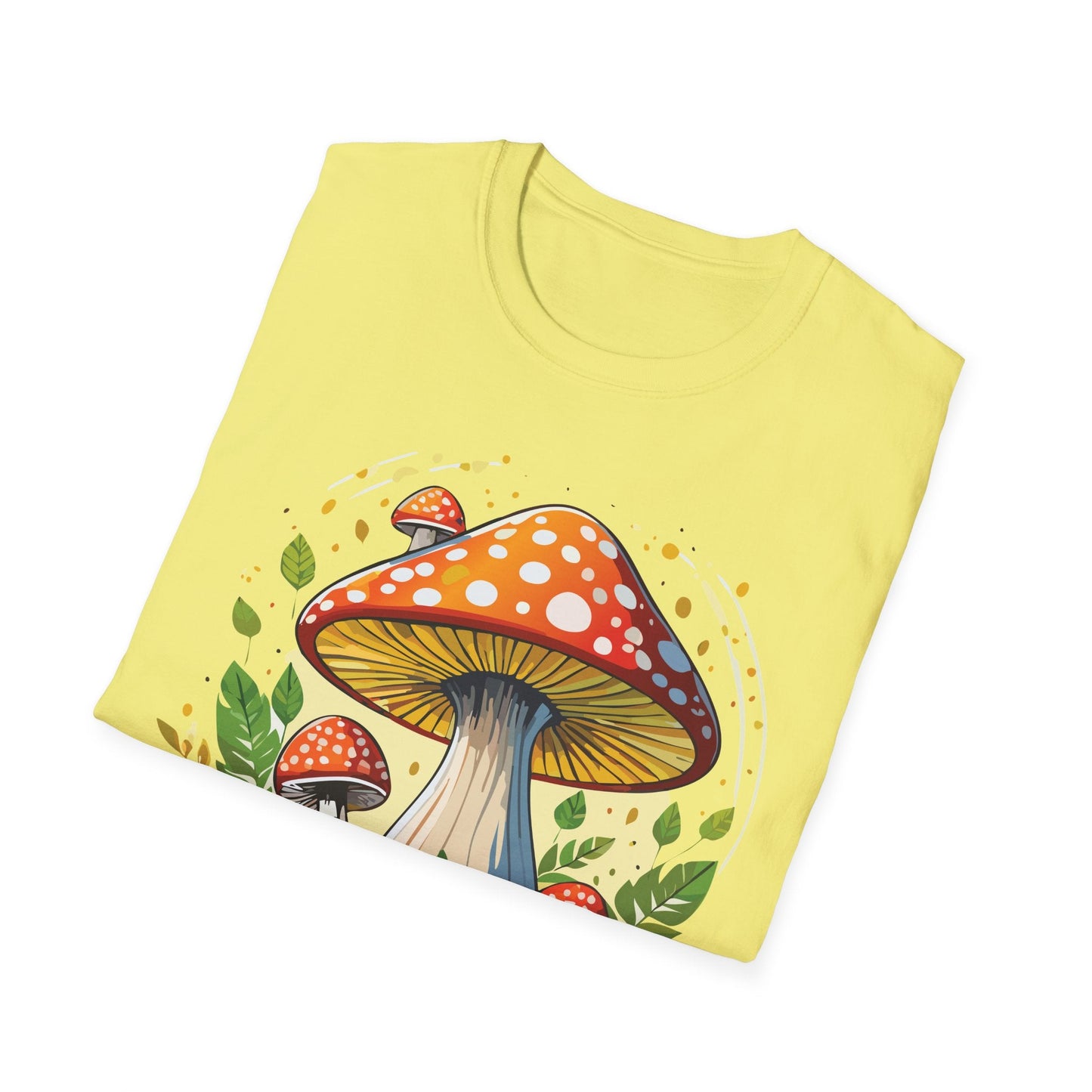 Mashroom Tee Shirt Unisex Funny Mashroom Design Softstyle 64000 Ring Spun Cotton Tee