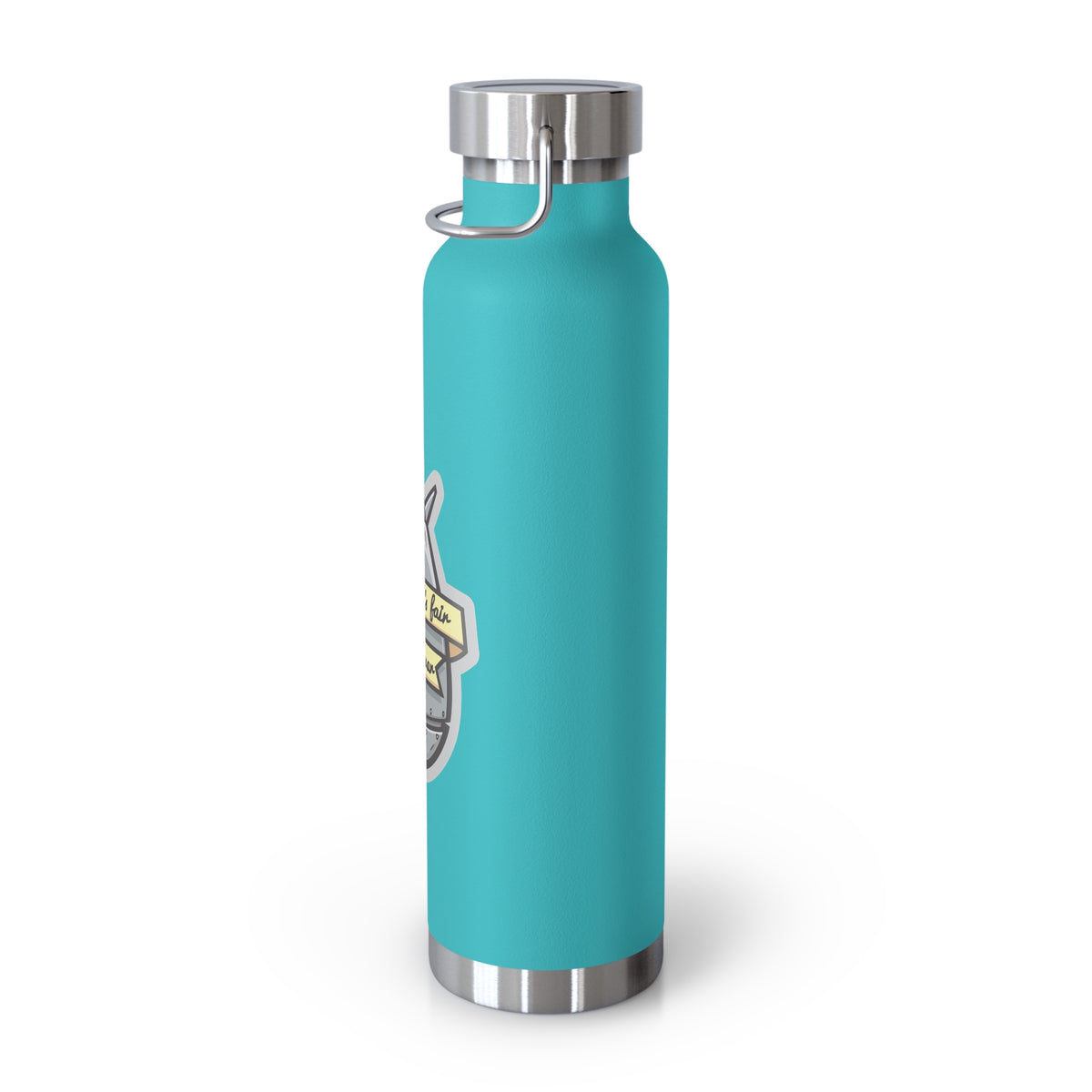 22oz Copper Insulated Water Bottle with Cartoon Design - CV85