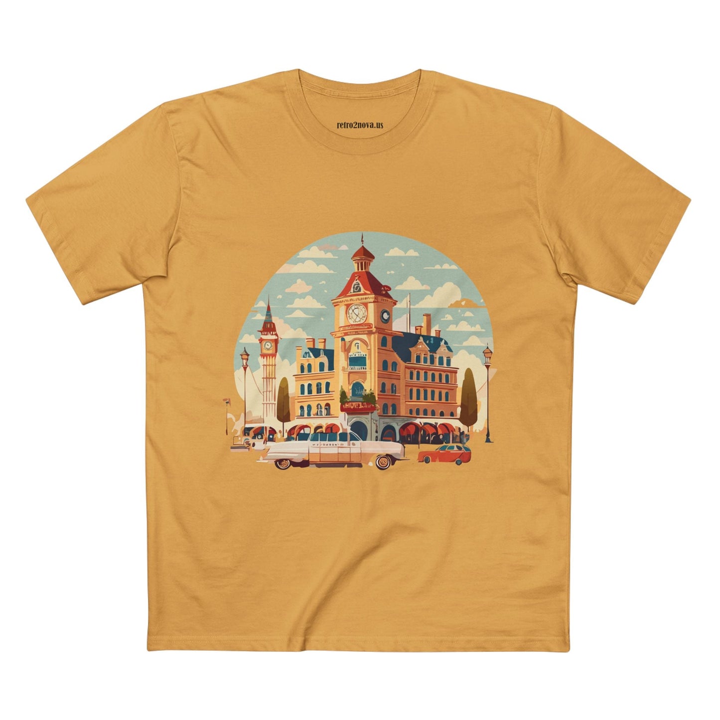 Retro Car Shirts Vintage Car Shirts RC3 Unisex Premium Cotton Tee with Original Car Artwork