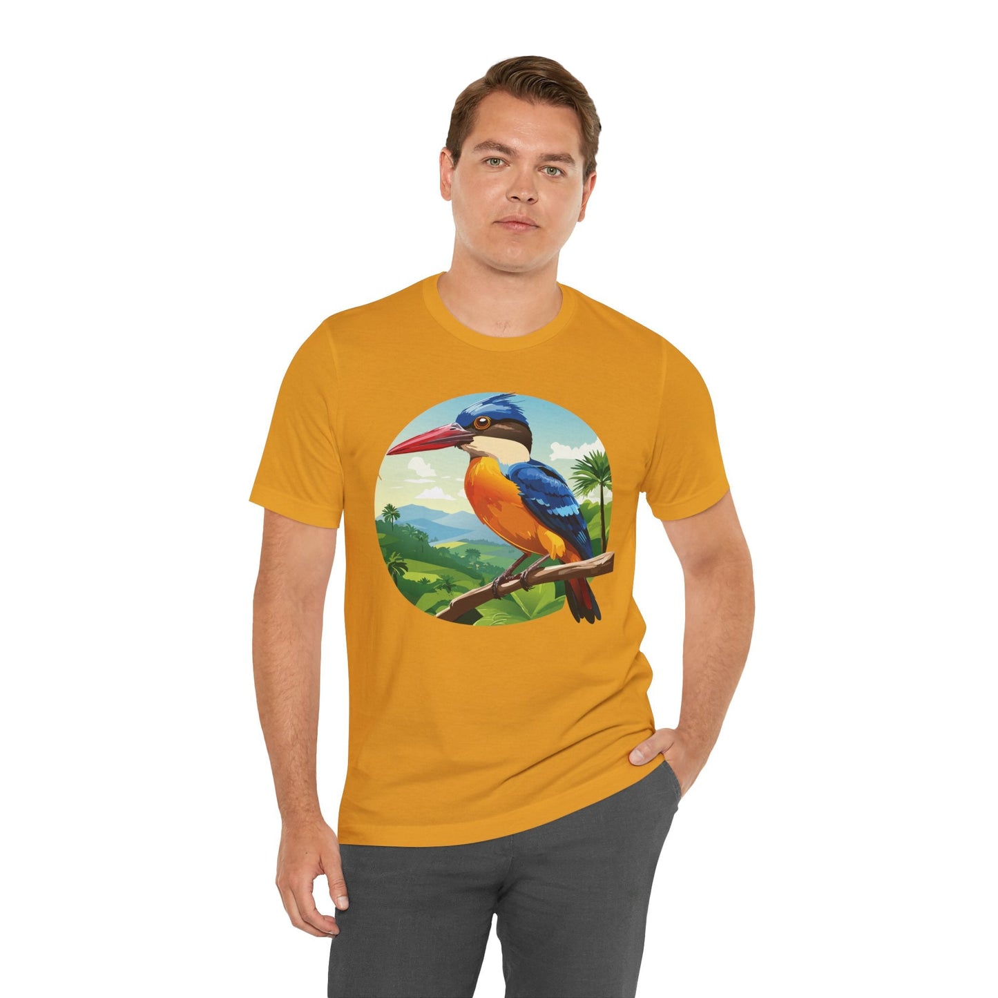 Unisex Animal Shirt With Art Design Featuring Wild Animals Jersey Short Sleeve Tee