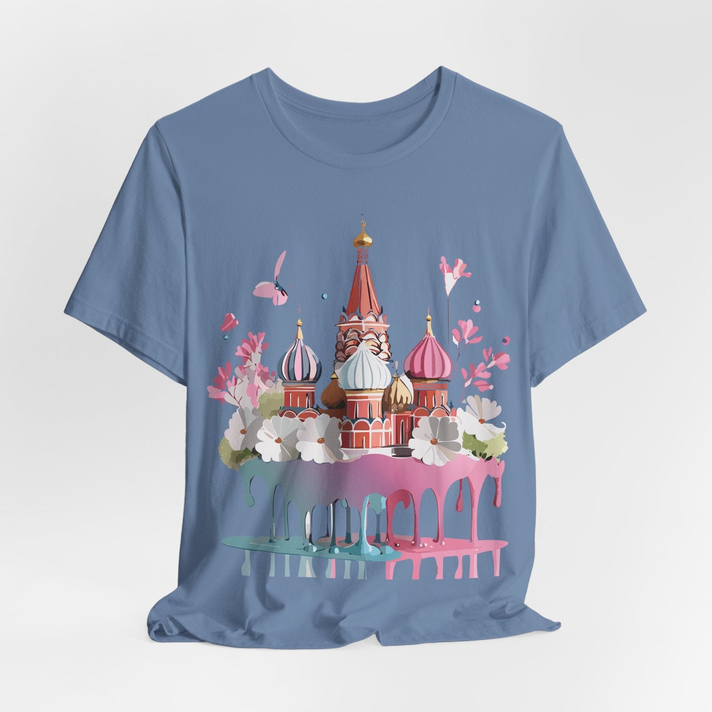 Unisex Moscow Tourist Shirt Graphic Tee By Adelpha Vintage Inspired Art For Everyday Wear