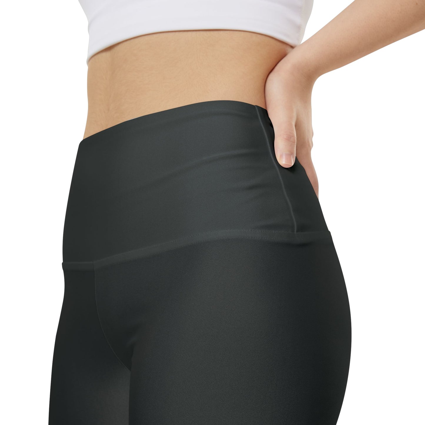 Charcoal Brown High-Waist Women's Workout Shorts — Comfortable AOP Activewear Bike Shorts