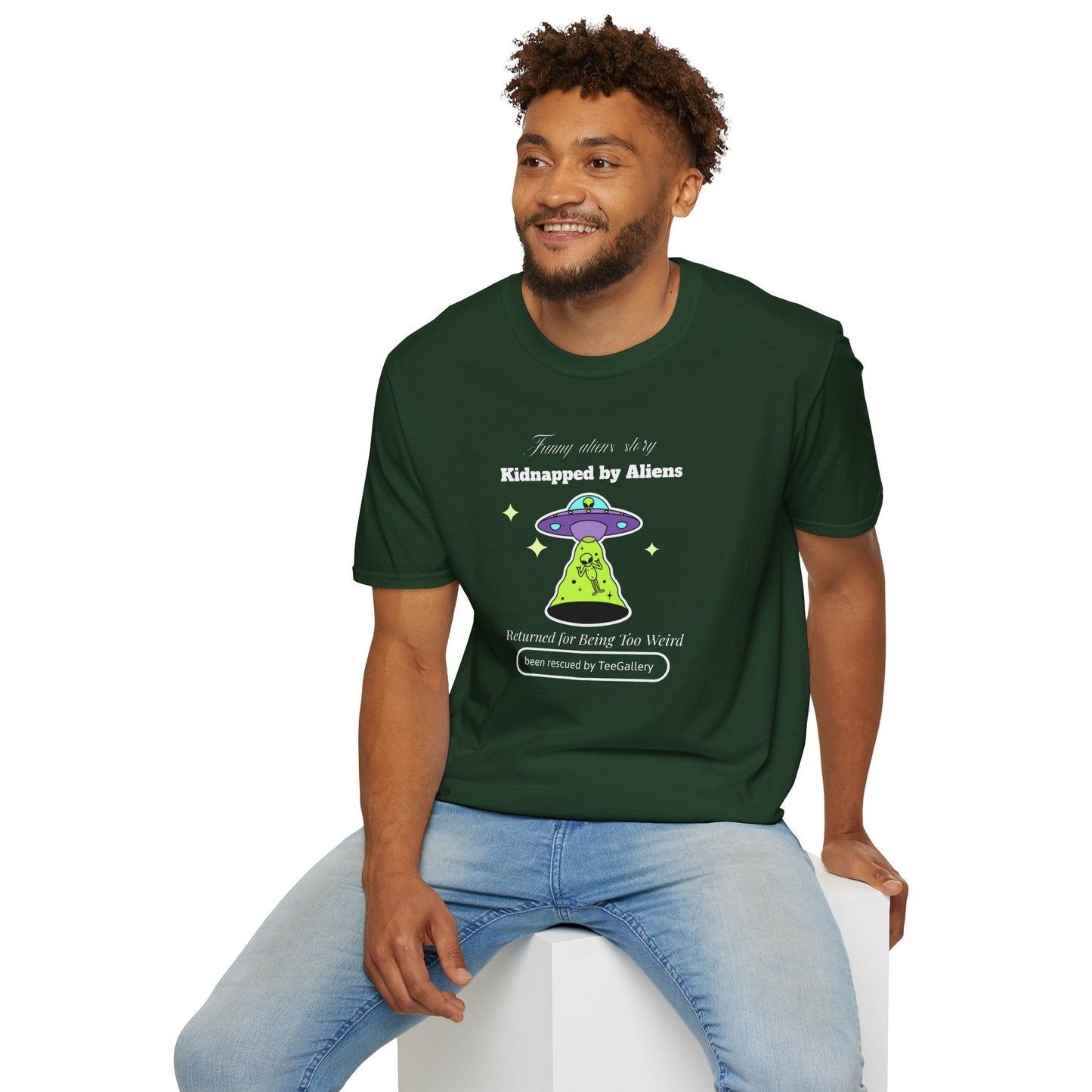 Alien Abduction Graphic Tee  Kidnapped by Aliens Funny UFO Shirt