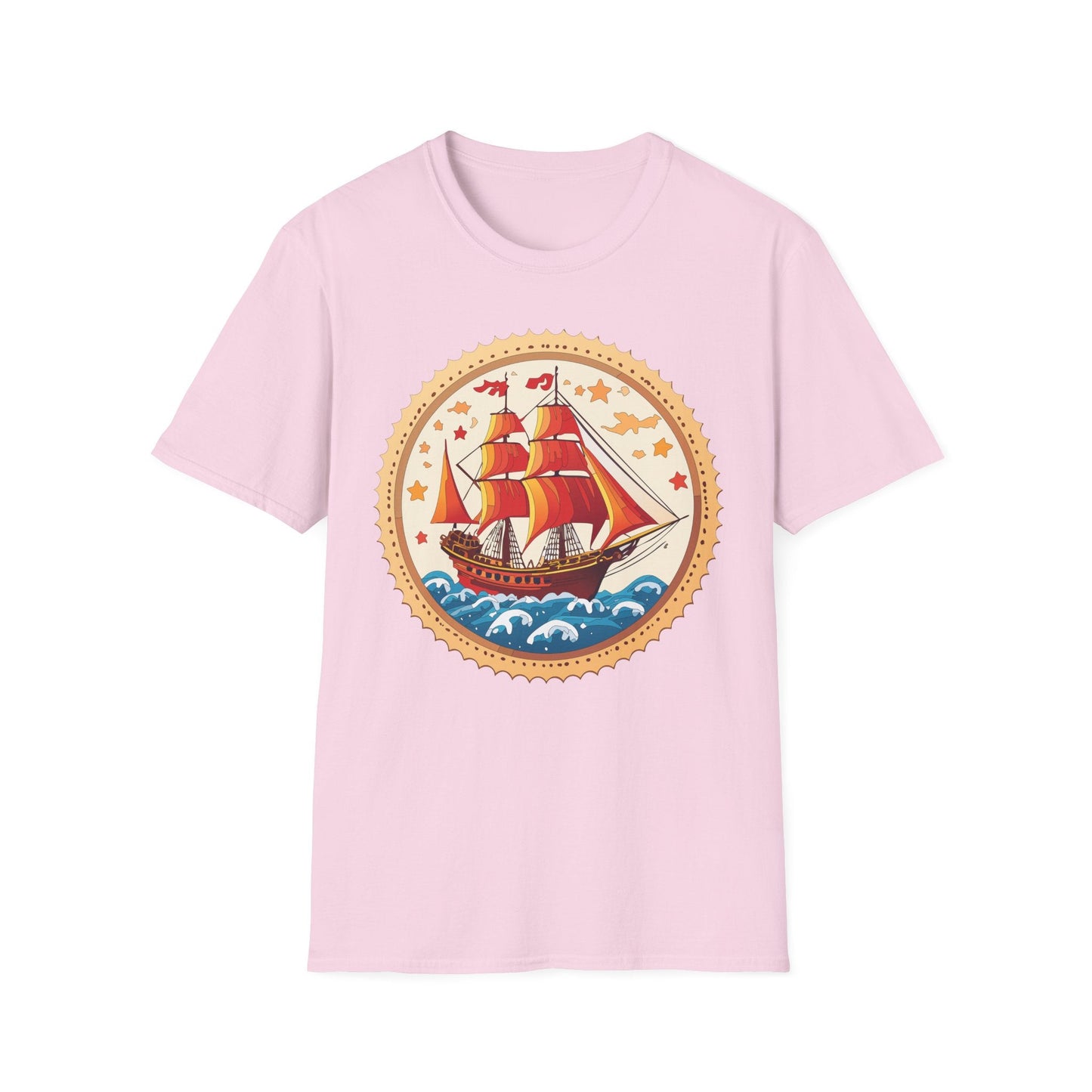 Ship T Shirts Frigate Vessel Tee Shirt Unisex Short Sleeve Gildan Softstyle 100 Percent Cotton
