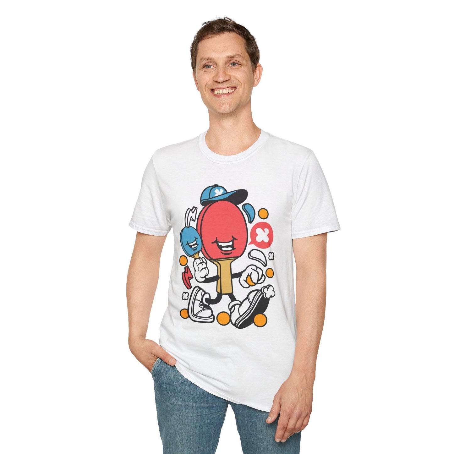 Unisex Cartoon T Shirt Animation Funny Tee Gildan Softstyle 64000 100 Percent Ring Spun Cotton