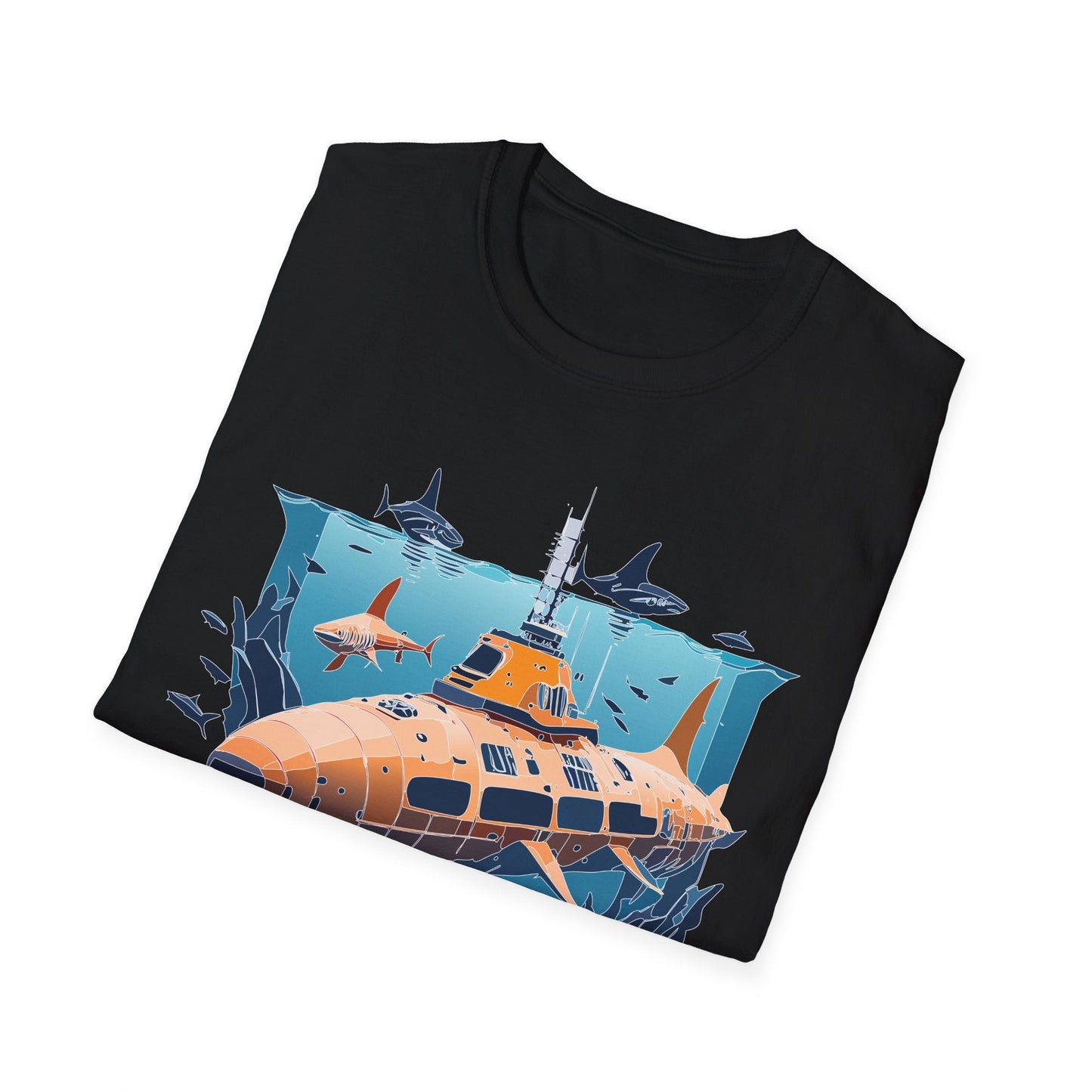 Ocean T Shirt Unisex Gildan Softstyle 64000 Ocean Theme Tee 100 Percent Cotton Fabric