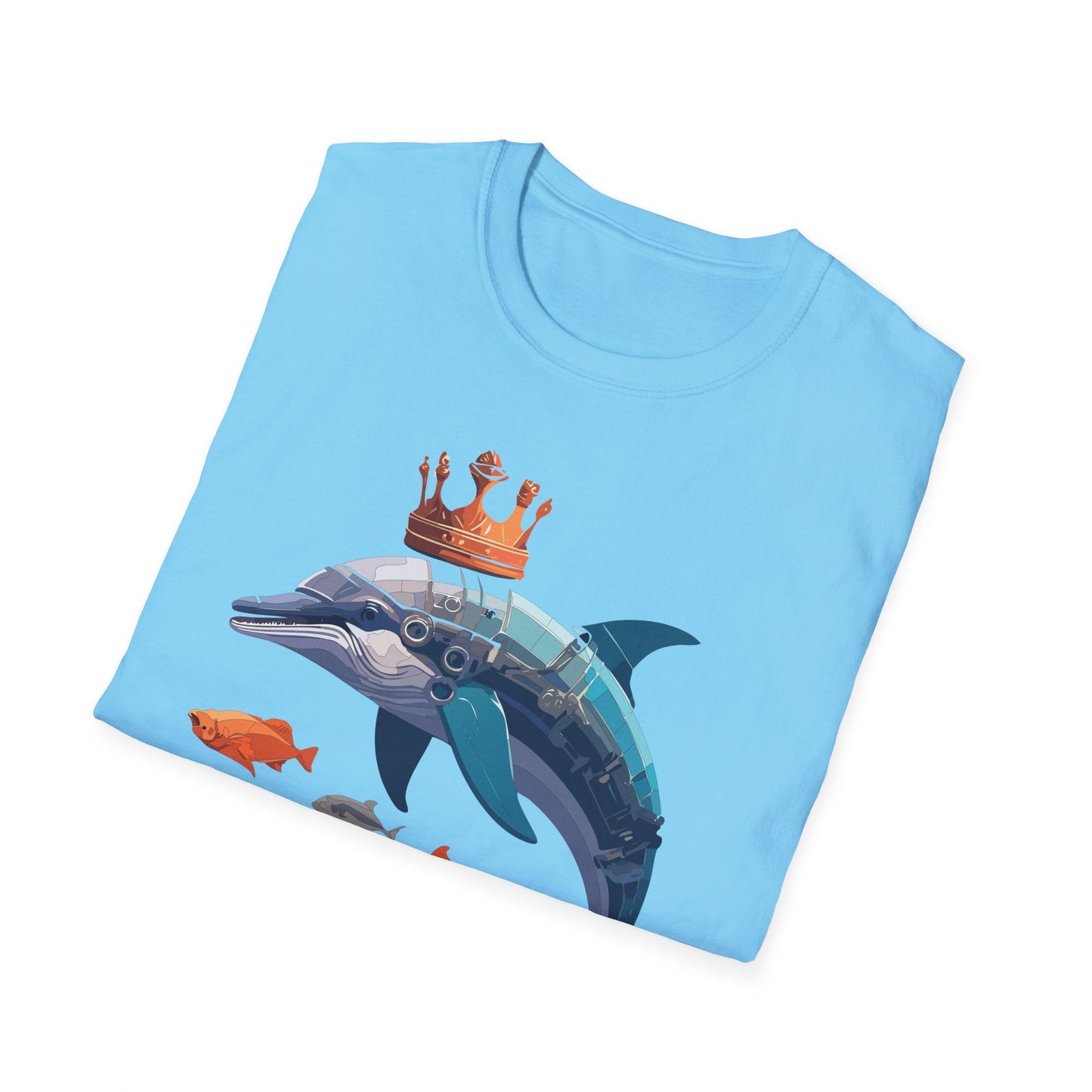 Dolphin Shirt Unisex Softstyle Short Sleeve Tee Gildan 64000 100 Percent Ring Spun Cotton