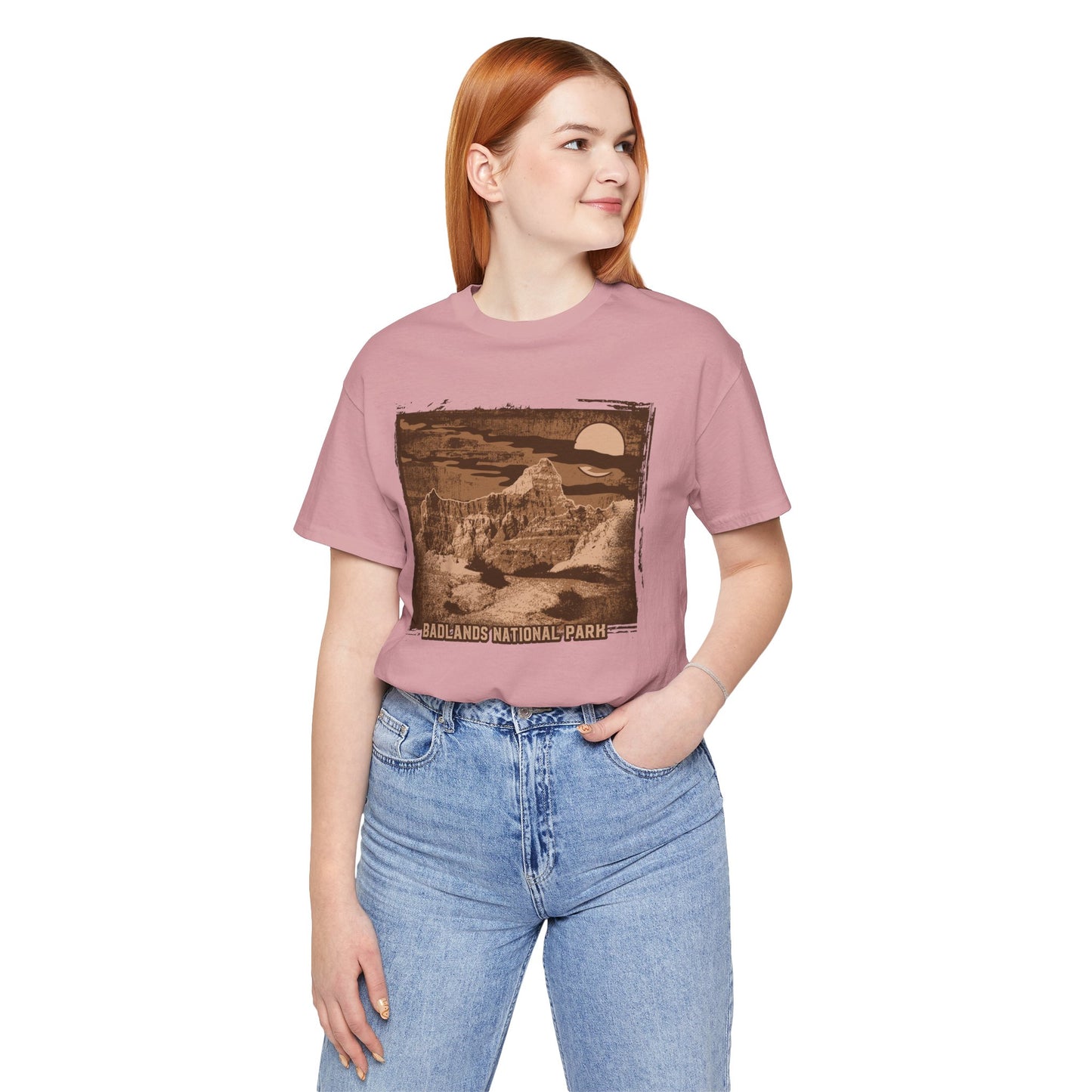 Badlands Retro Poster Graphic Design Tee, Badlands Shirt, Vintage Tees, Art Design T-Shirt, Graphic Tee, Retro Art Shirts