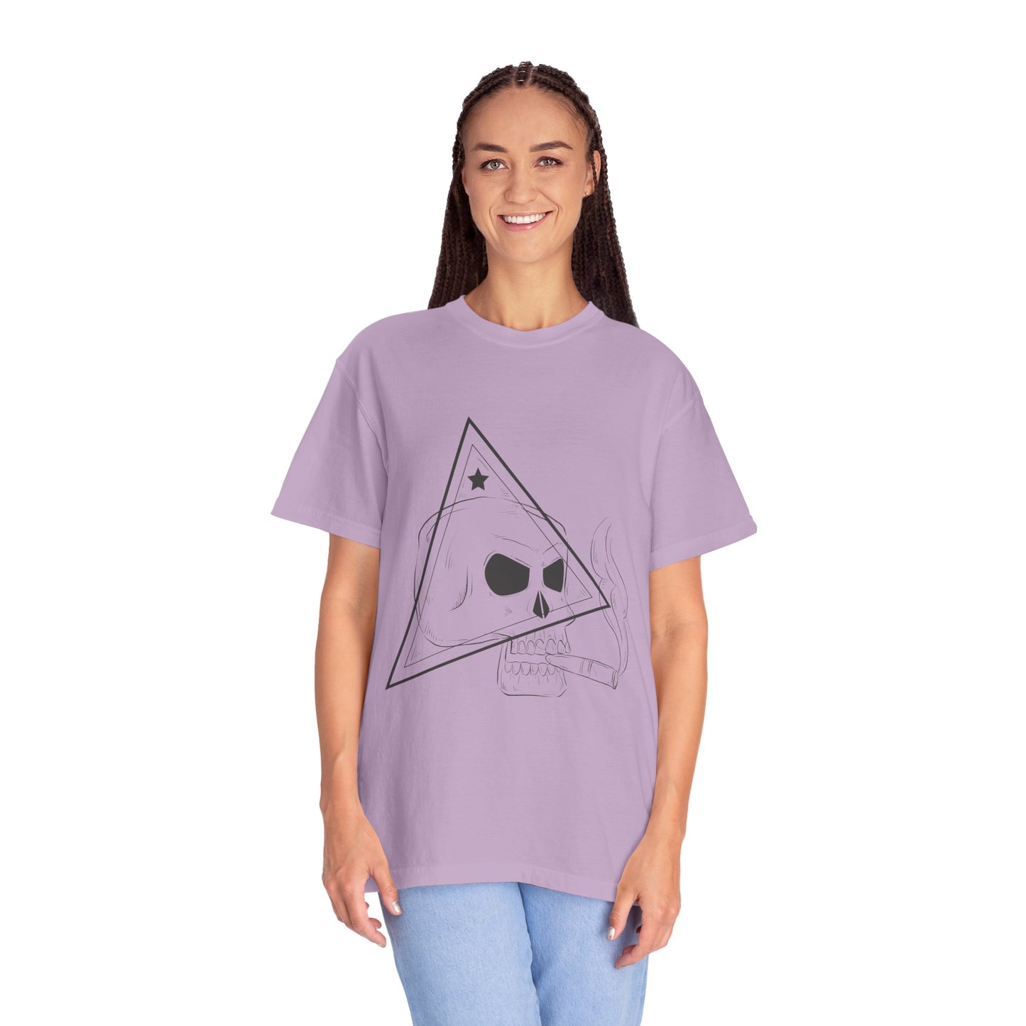 Tee-shirt unisexe en coton avec tête de mort