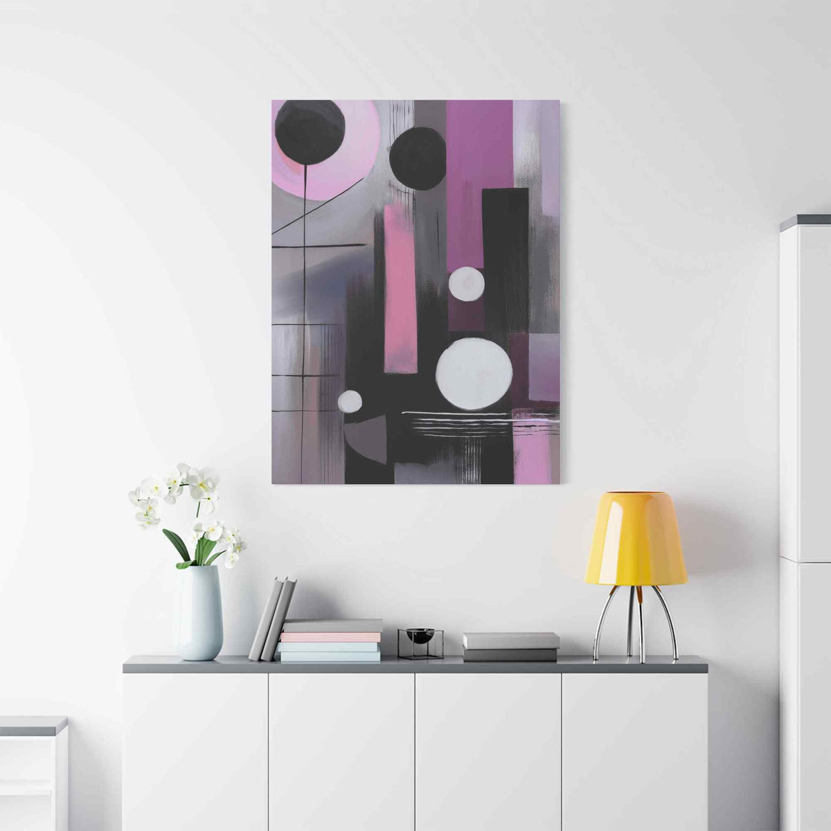 Abstract Geometric Painting Print Canvas 20x24,20x30,24x30 24x32,24x36,30x40 32x48,36x48,40x60 Pine-Wood Inner Frame ABS-44
