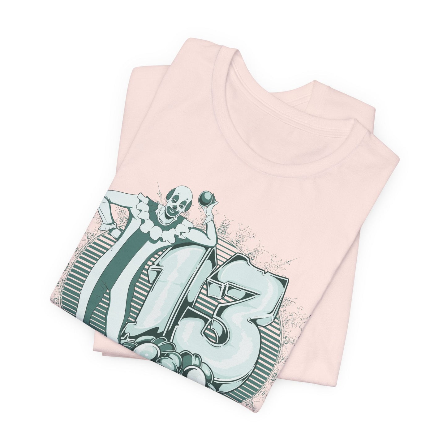 Vintage Clown Graphic Illustration Unisex Cotton T-Shirt Art-39