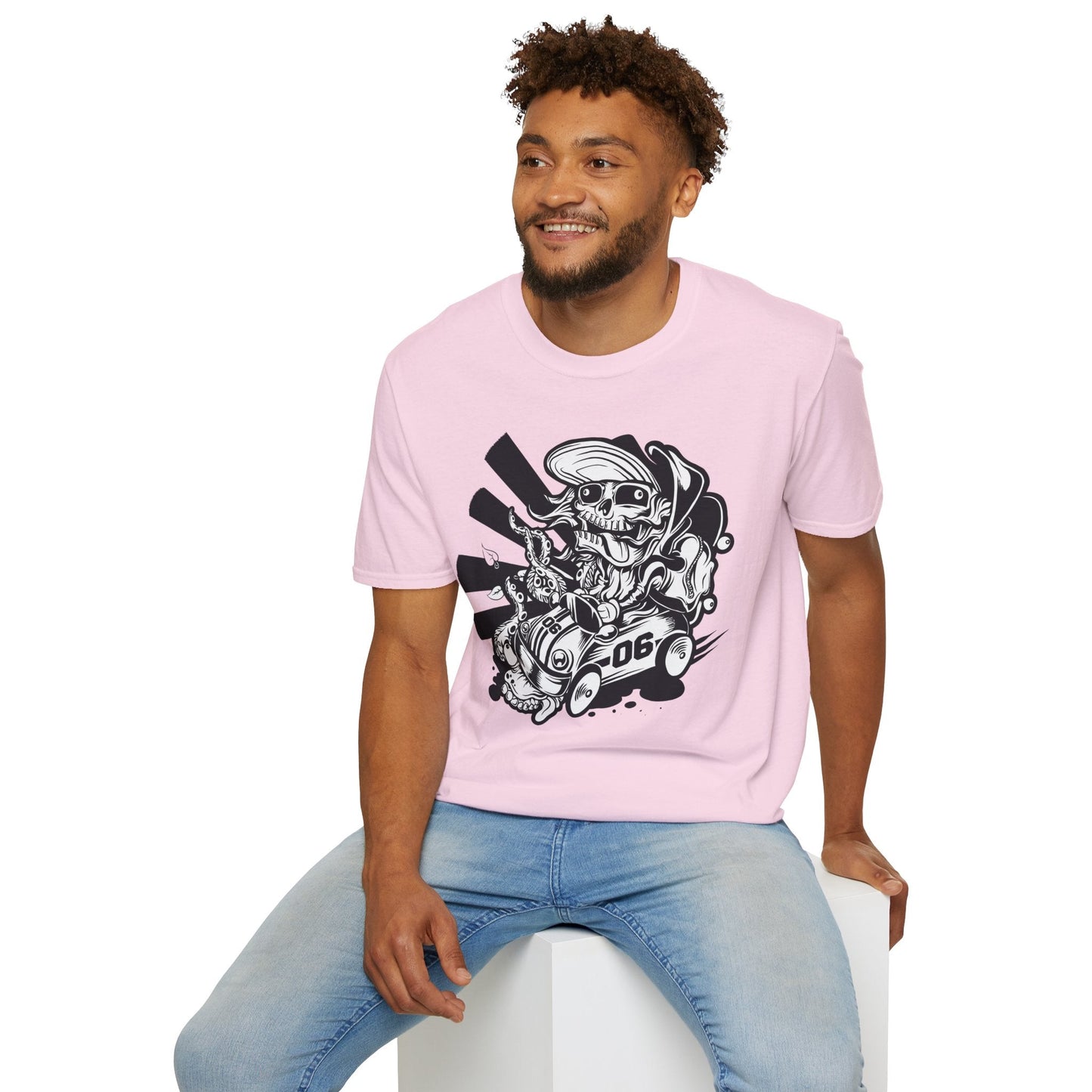 Cartoon Animation T Shirt Unisex Softstyle 64000 Cotton Tee With Fun Art Design Graphics