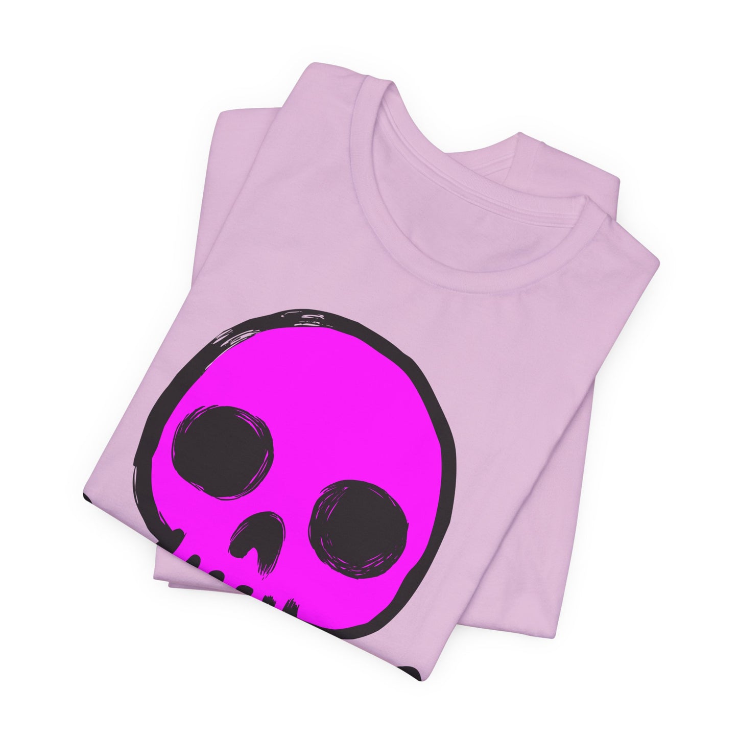 Pink Skull Graphic Design Tee, Skull Shirt, Vintage Tees, Art Design T-Shirt, Vintage Graphic Tee, Art Shirts with Skulls