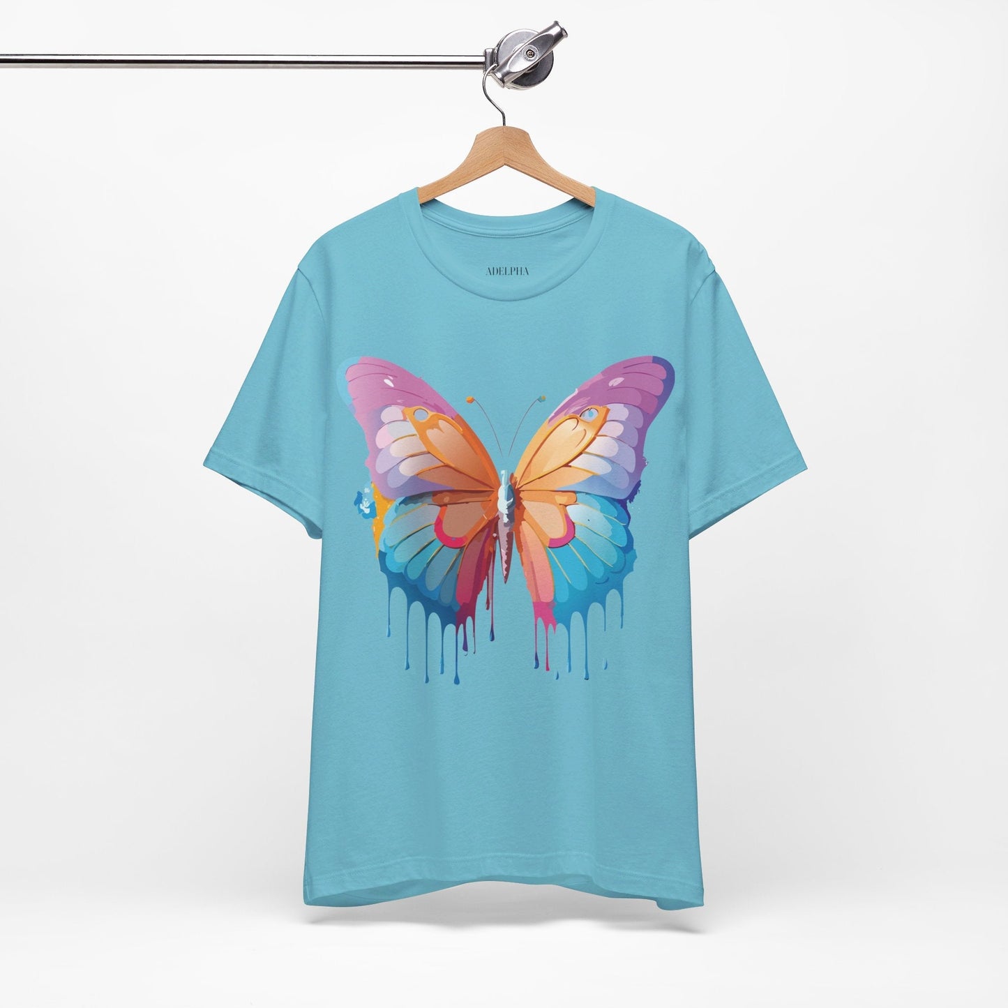 Butterfly Graphic Unisex 100 Cotton Lightweight Vintage Design Jersey Tee 91