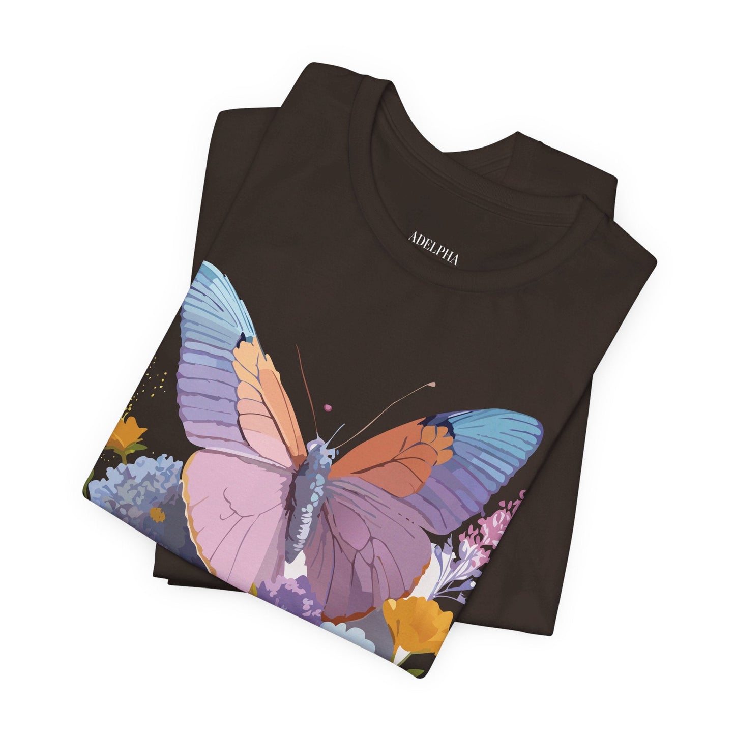 Butterfly Graphic Tee Unisex Short Sleeve Vintage Inspired Art Adelpha