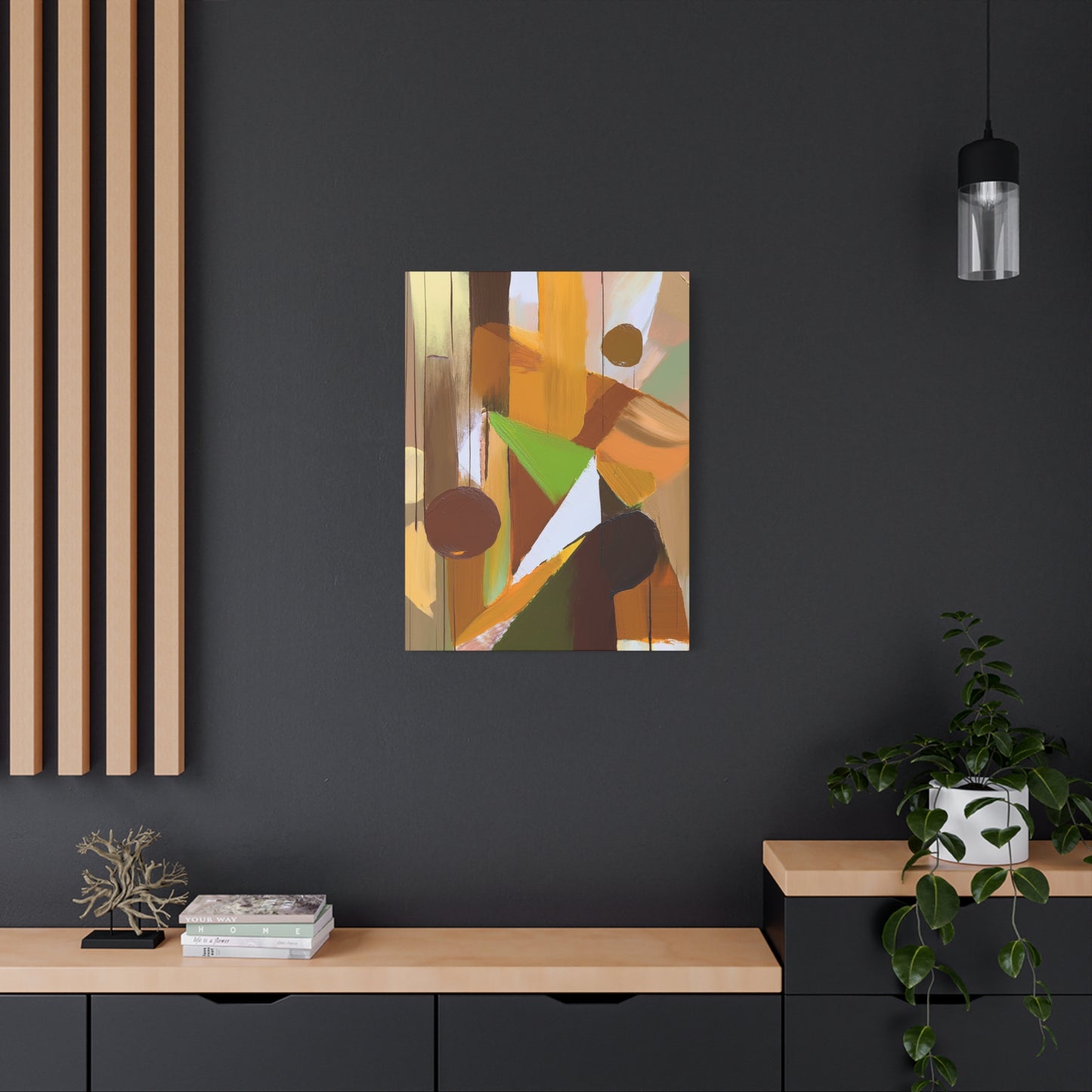 Abstract Geometric Painting Print Canvas 20x24,20x30,24x30 24x32,24x36,30x40 32x48,36x48,40x60 Pine-Wood Inner Frame ABS-57